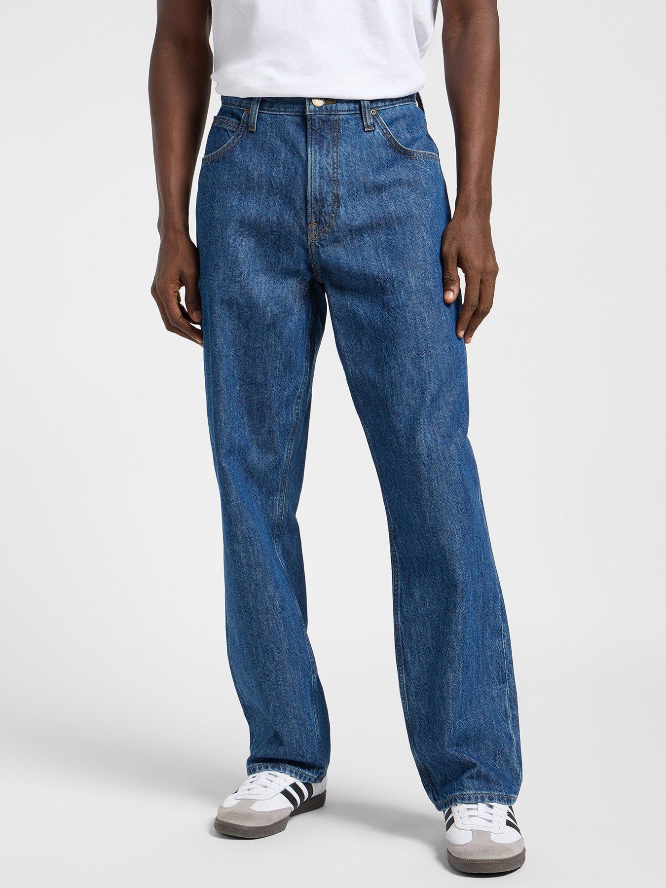  image of lee-asher-loose-straight-jeans-blue