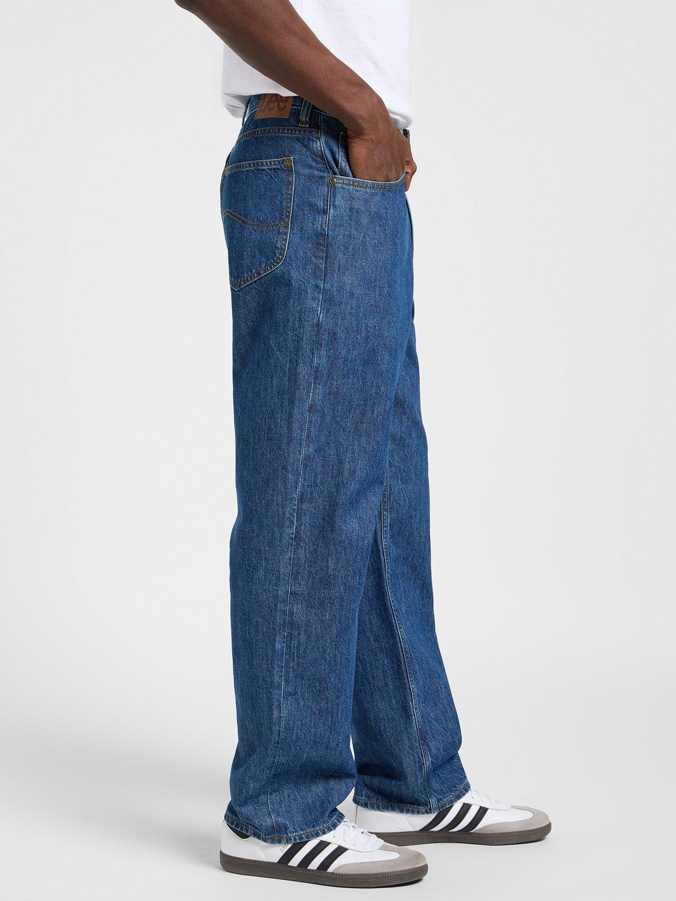  image of lee-asher-loose-straight-jeans-blue