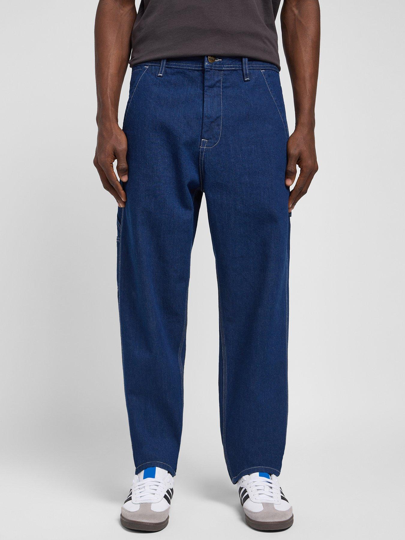  image of lee-carpenter-loose-jeans-dark-blue