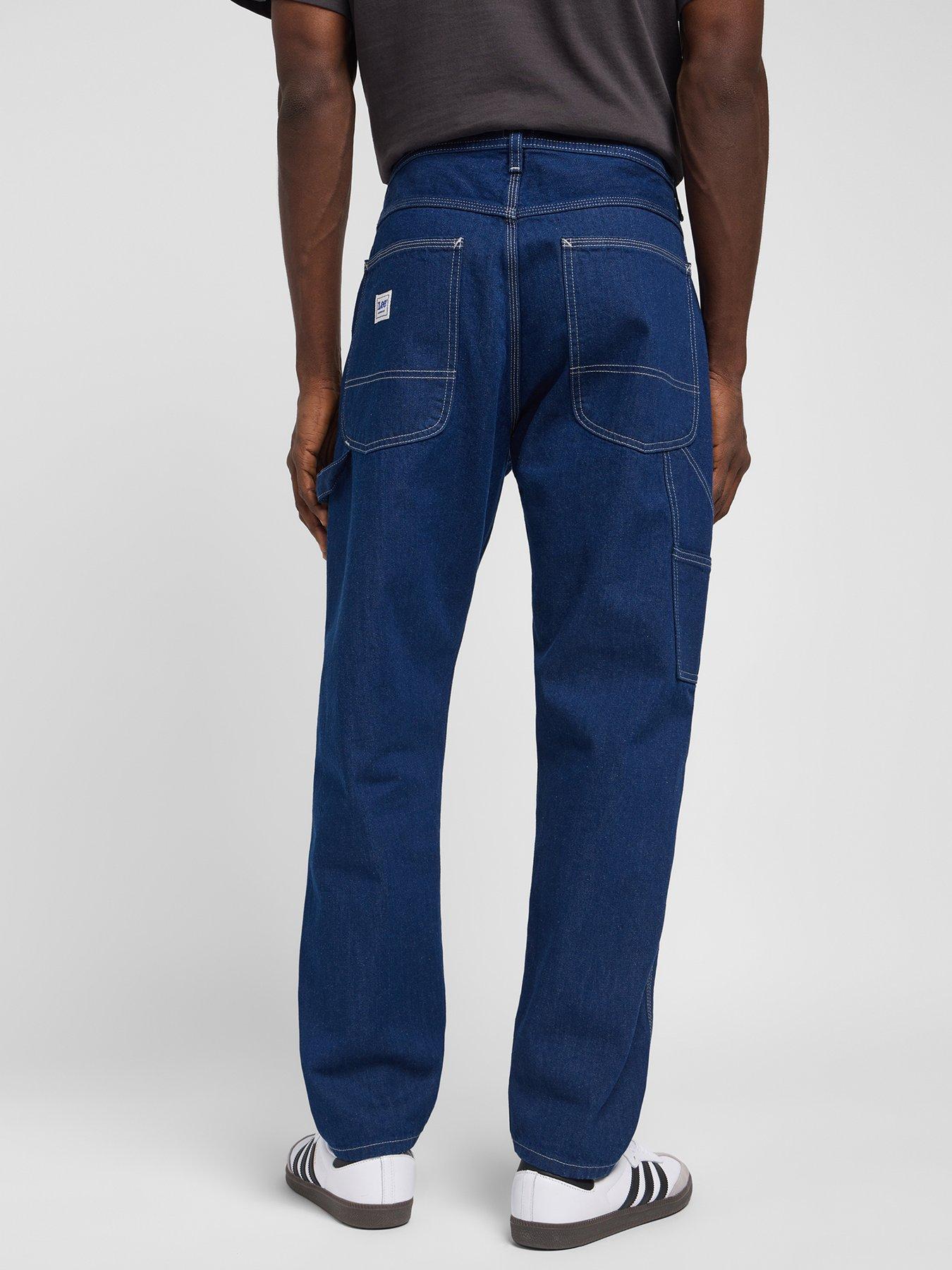  image of lee-carpenter-loose-jeans-dark-blue