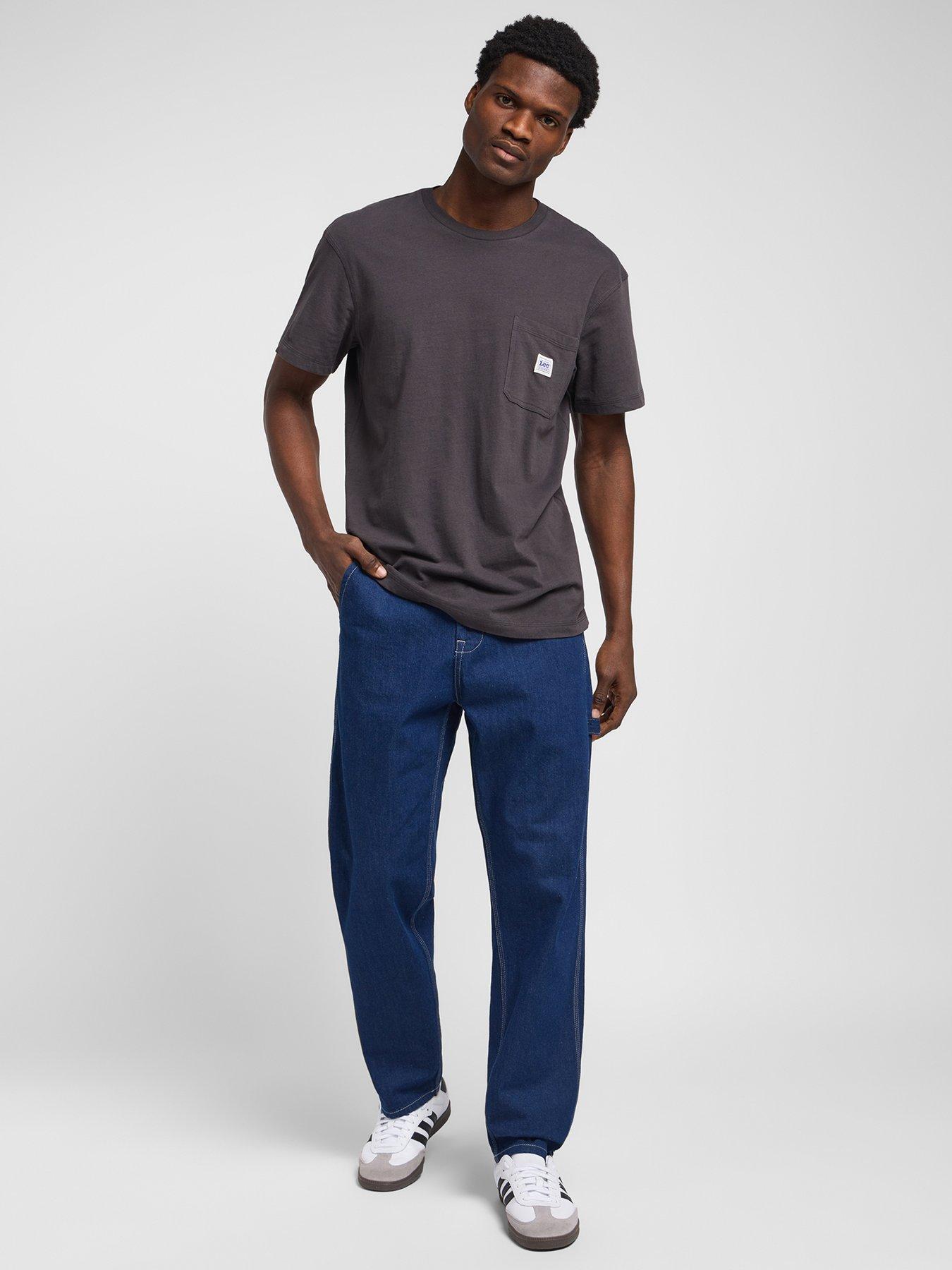  image of lee-carpenter-loose-jeans-dark-blue