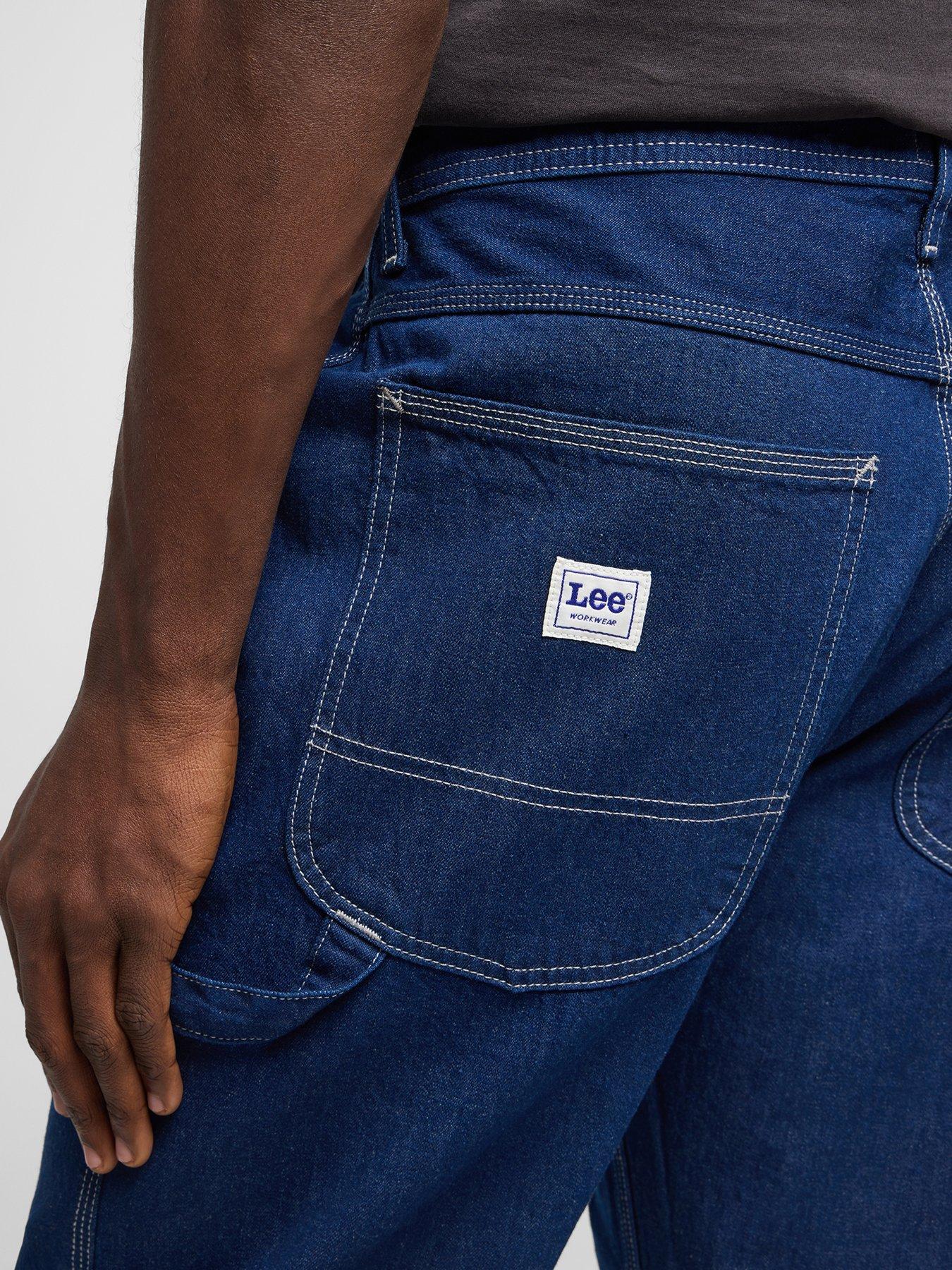  image of lee-carpenter-loose-jeans-dark-blue