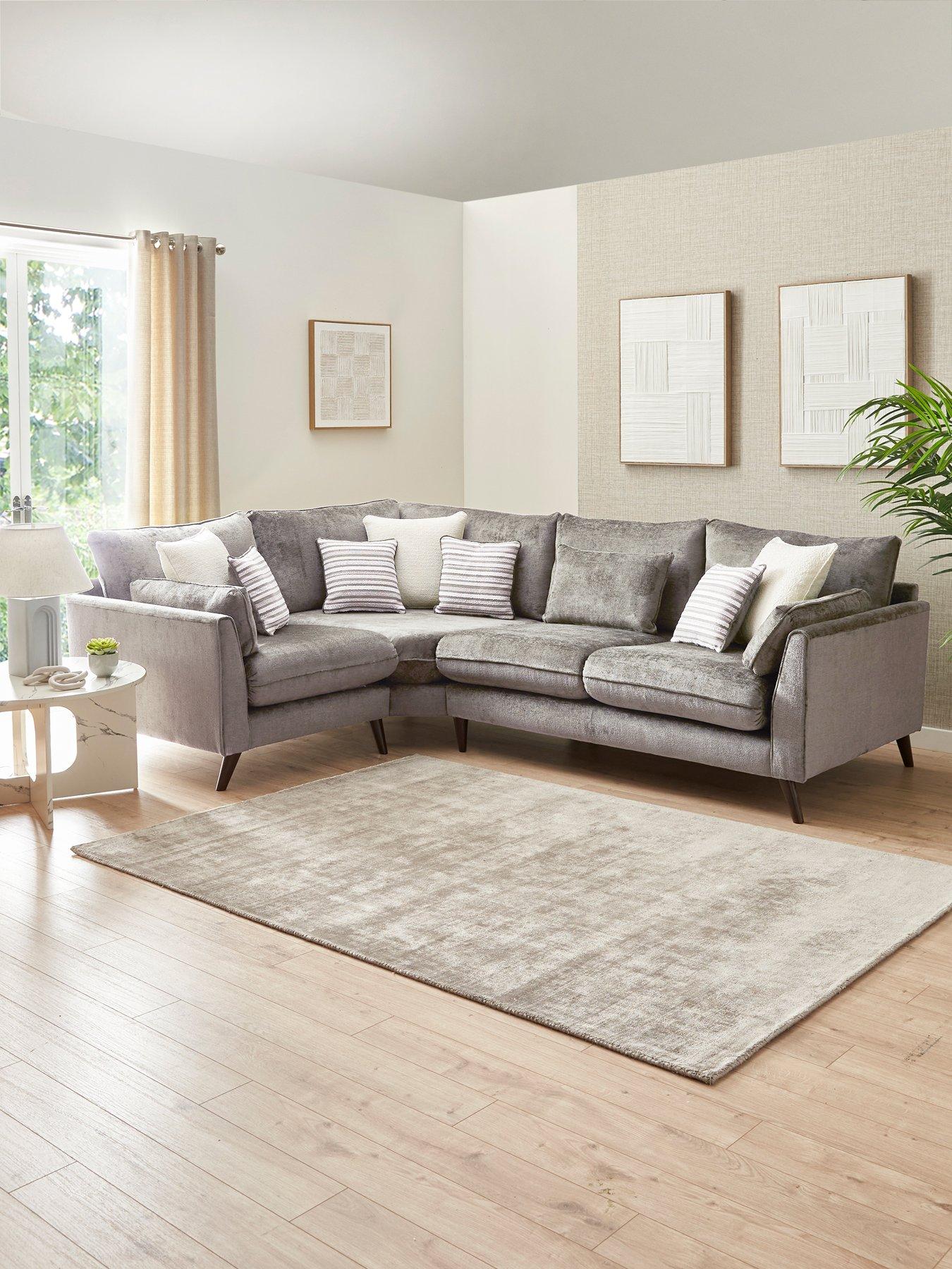 The Very Collection Sanremo Left Hand Double Arm Corner Group Sofa - Made to order in the UK