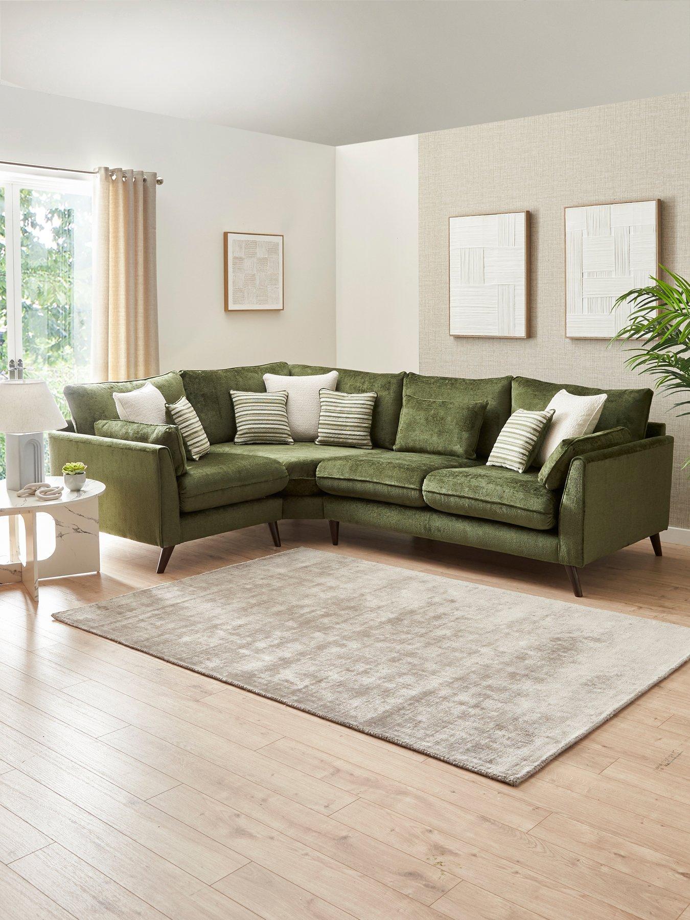 Very Home Sanremo Left Hand Double Arm Corner Group Sofa - Made to order in the UK