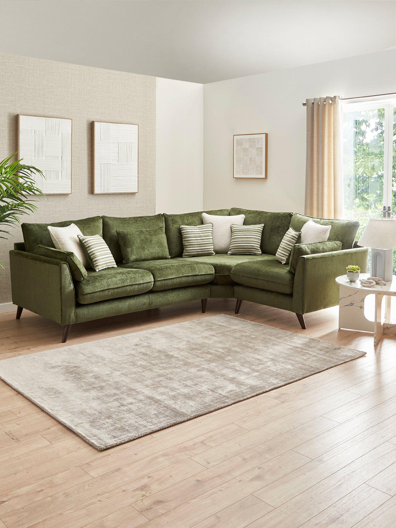 Very Home Sanremo Right Hand Double Arm Corner Group Sofa - Made to order in the UK