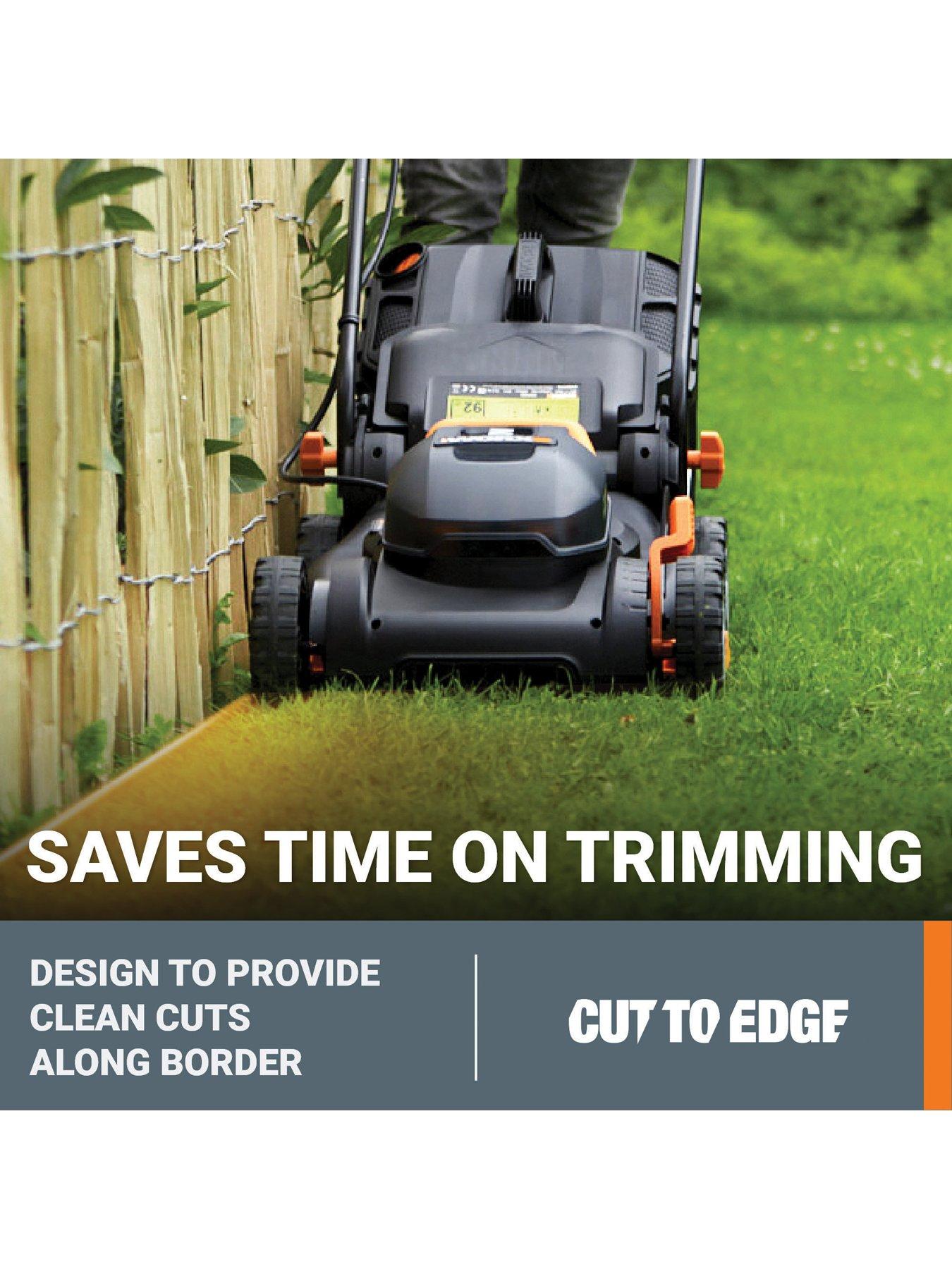  image of worx-40v-40cm-cordless-lawn-mower-550m2-with-x2-40ah-batteries-amp-charger