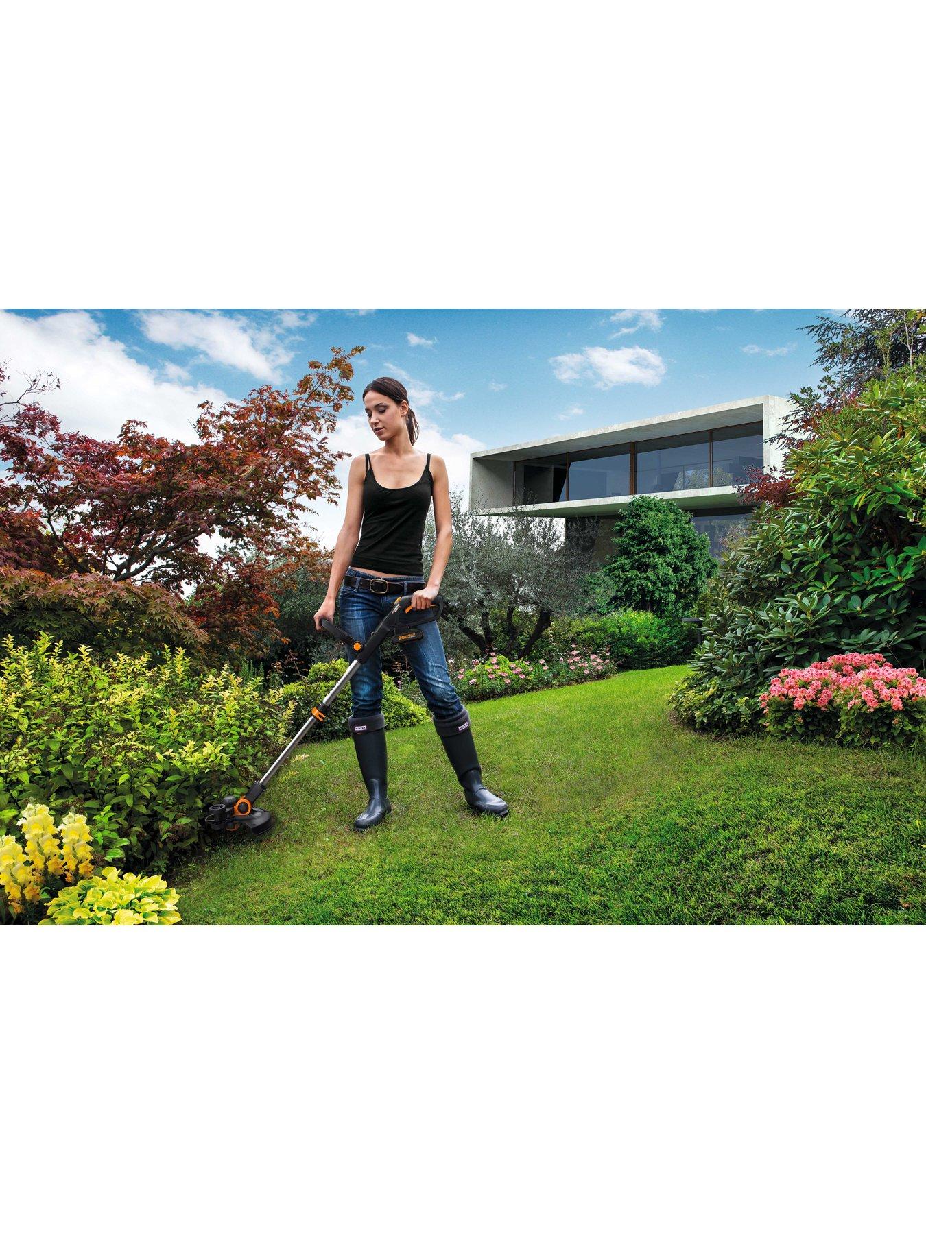  image of worx-20v-30cm-cordless-grass-trimmer-with-x1-20ah-battery-amp-charger