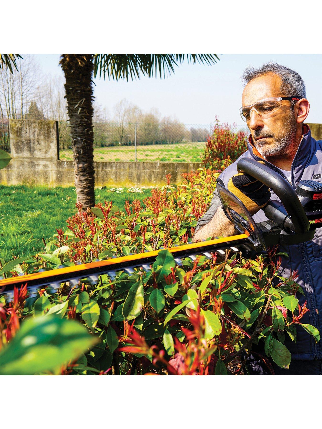  image of worx-20v-57cm-brushless-cordless-hedge-trimmer-with-x1-40ah-battery-and-charger