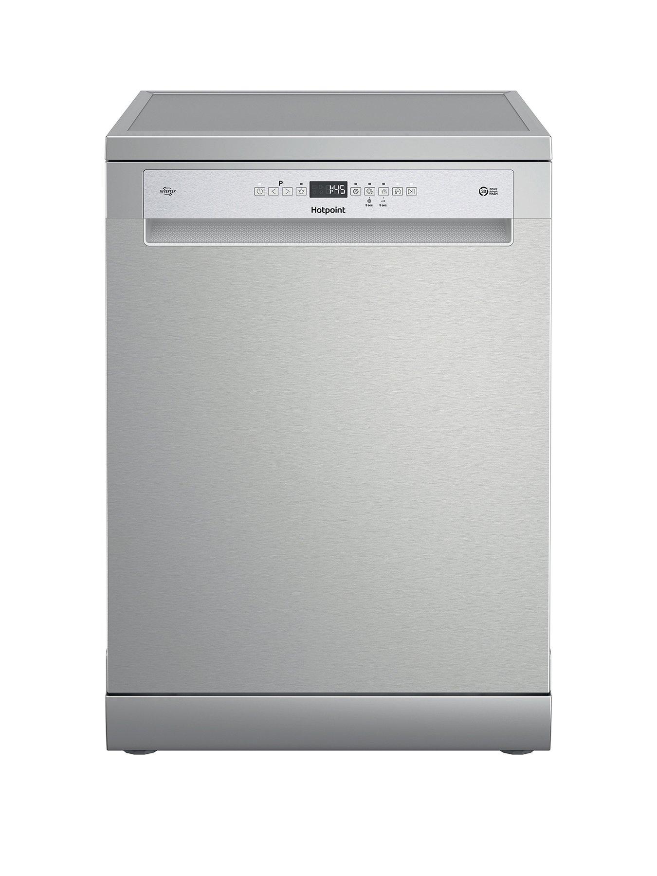 Image 1 of 7 of Hotpoint H7FHP43X -15 Place Setting 9.5L C Rated - Dish-Washers - Stainless Steel
