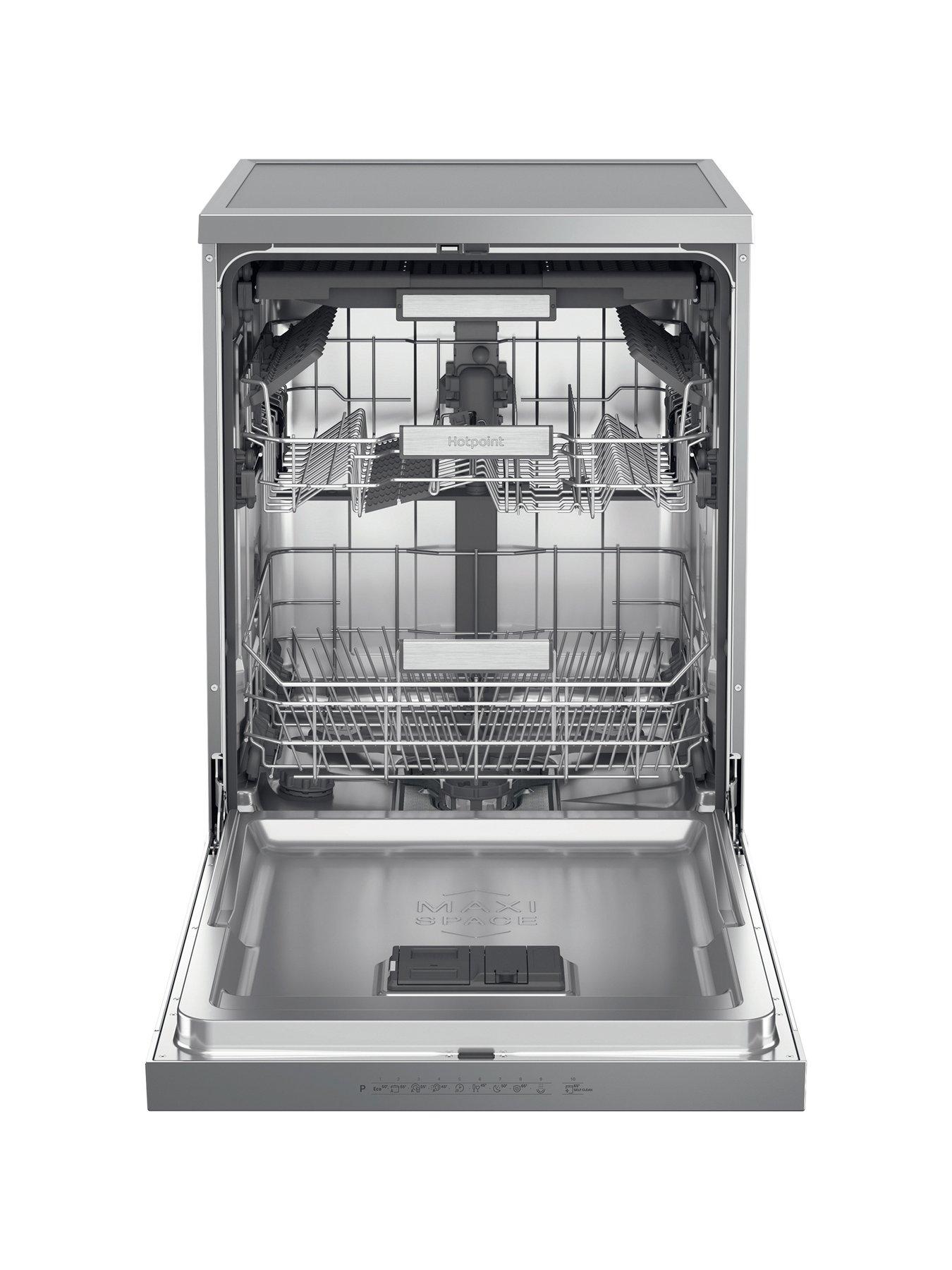 Image 2 of 7 of Hotpoint H7FHP43X -15 Place Setting 9.5L C Rated - Dish-Washers - Stainless Steel