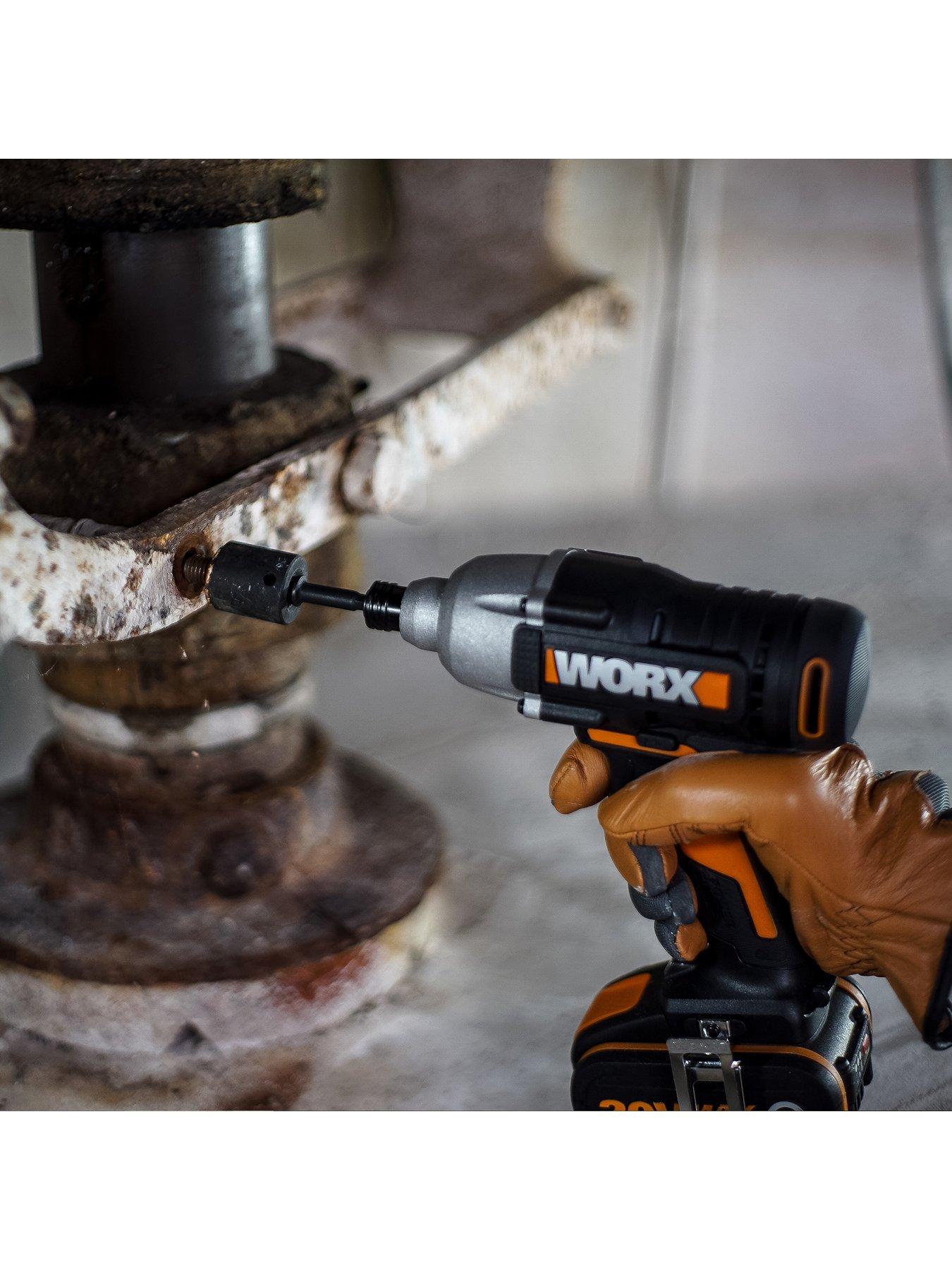  image of worx-20v-cordless-impact-driver-with-x1-20ah-battery-amp-charger