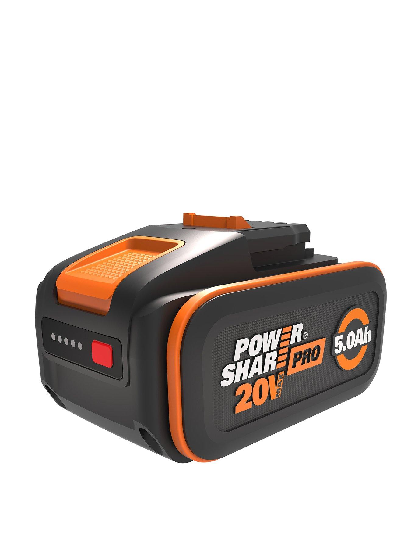 Worx 20V 5.0Ah PowerShare Battery with Indicator