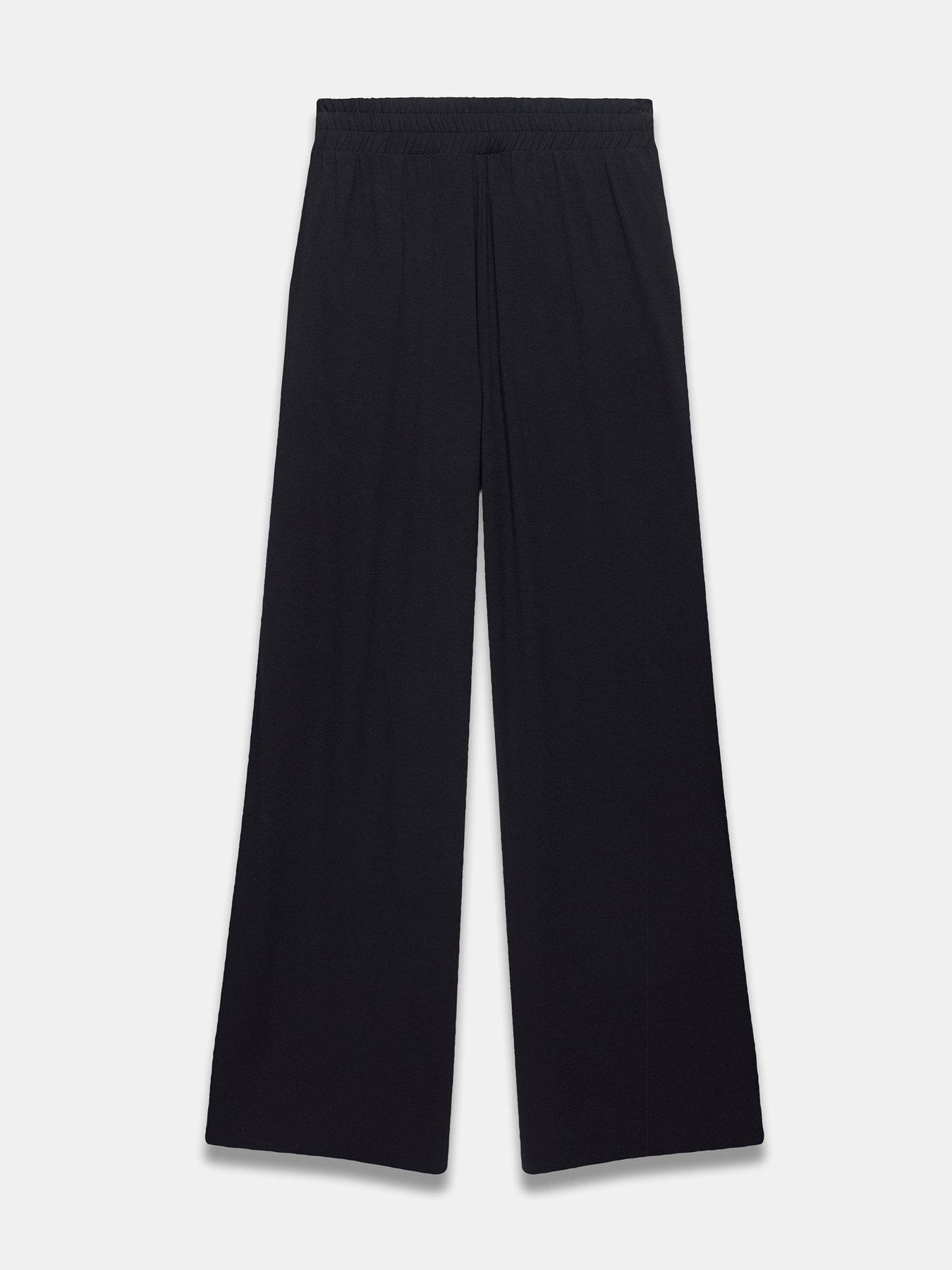  image of mint-velvet-palazzo-wide-leg-trouser-black