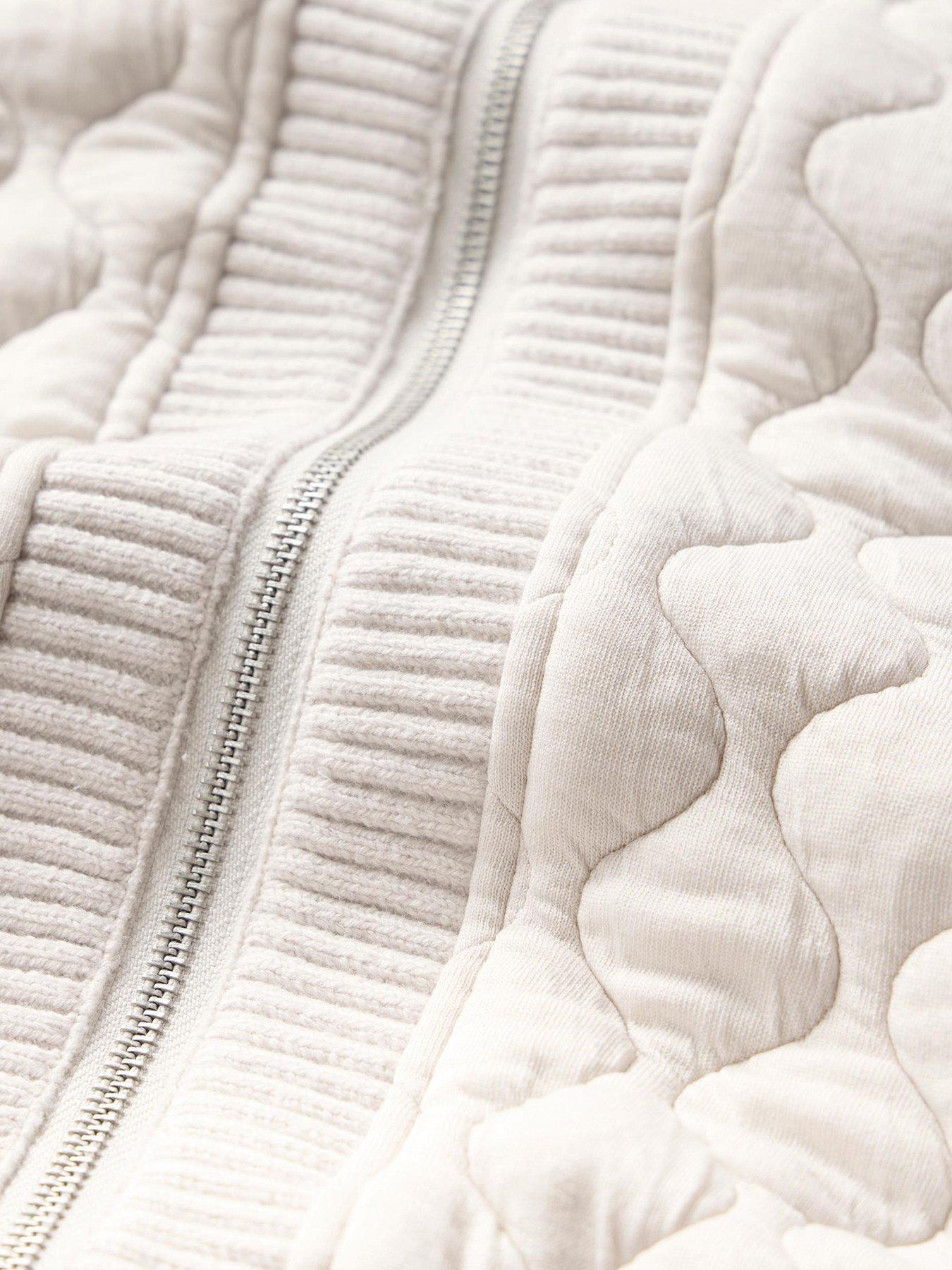  image of mint-velvet-quilt-gilet-ivory