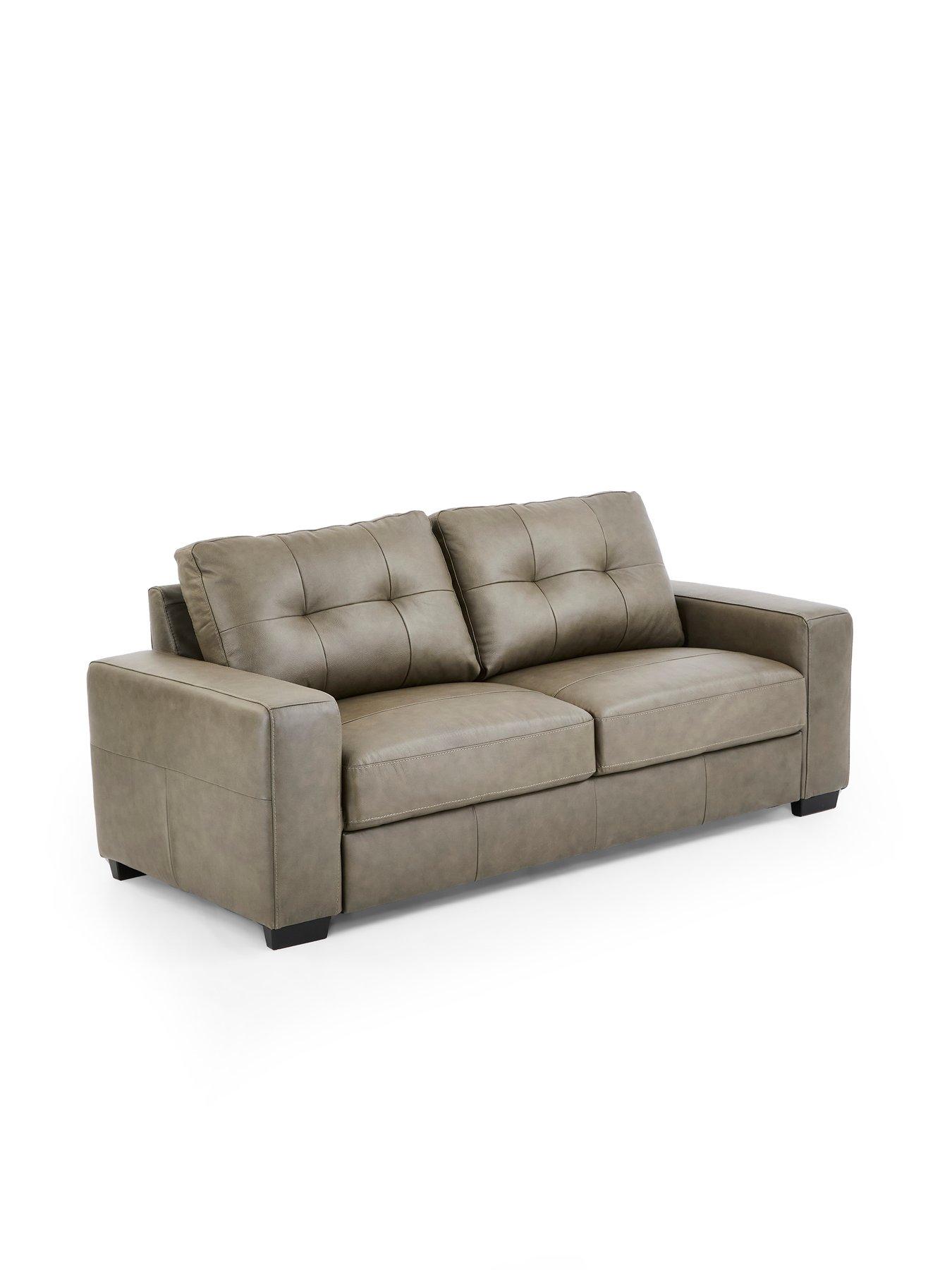 Image 3 of 7 of The Very Collection Miller Italian Leather 3 Seater Sofa - FSC&reg; Certified