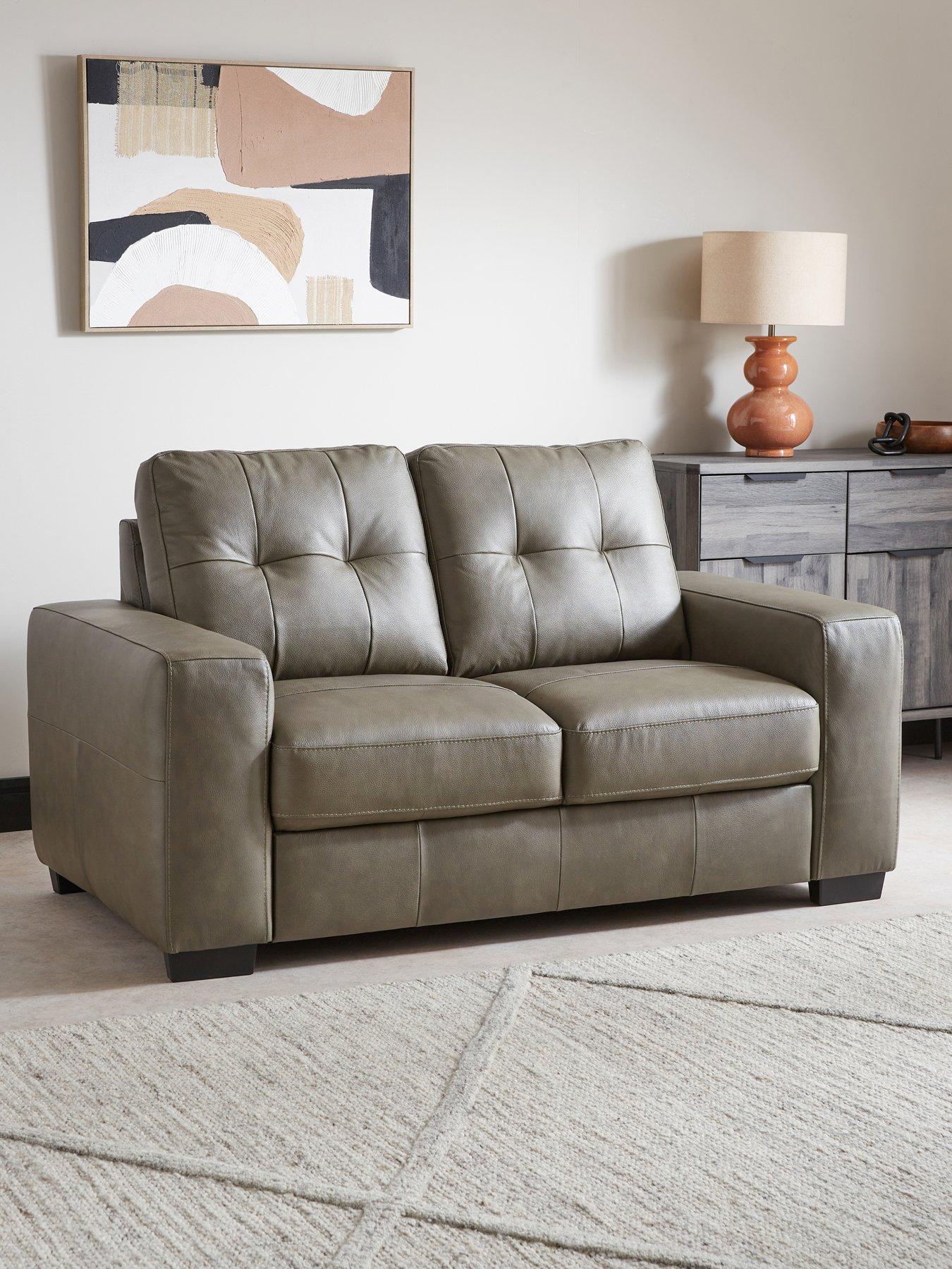 Image 1 of 7 of The Very Collection Miller Italian Leather 2 Seater Sofa - FSC&reg; Certified