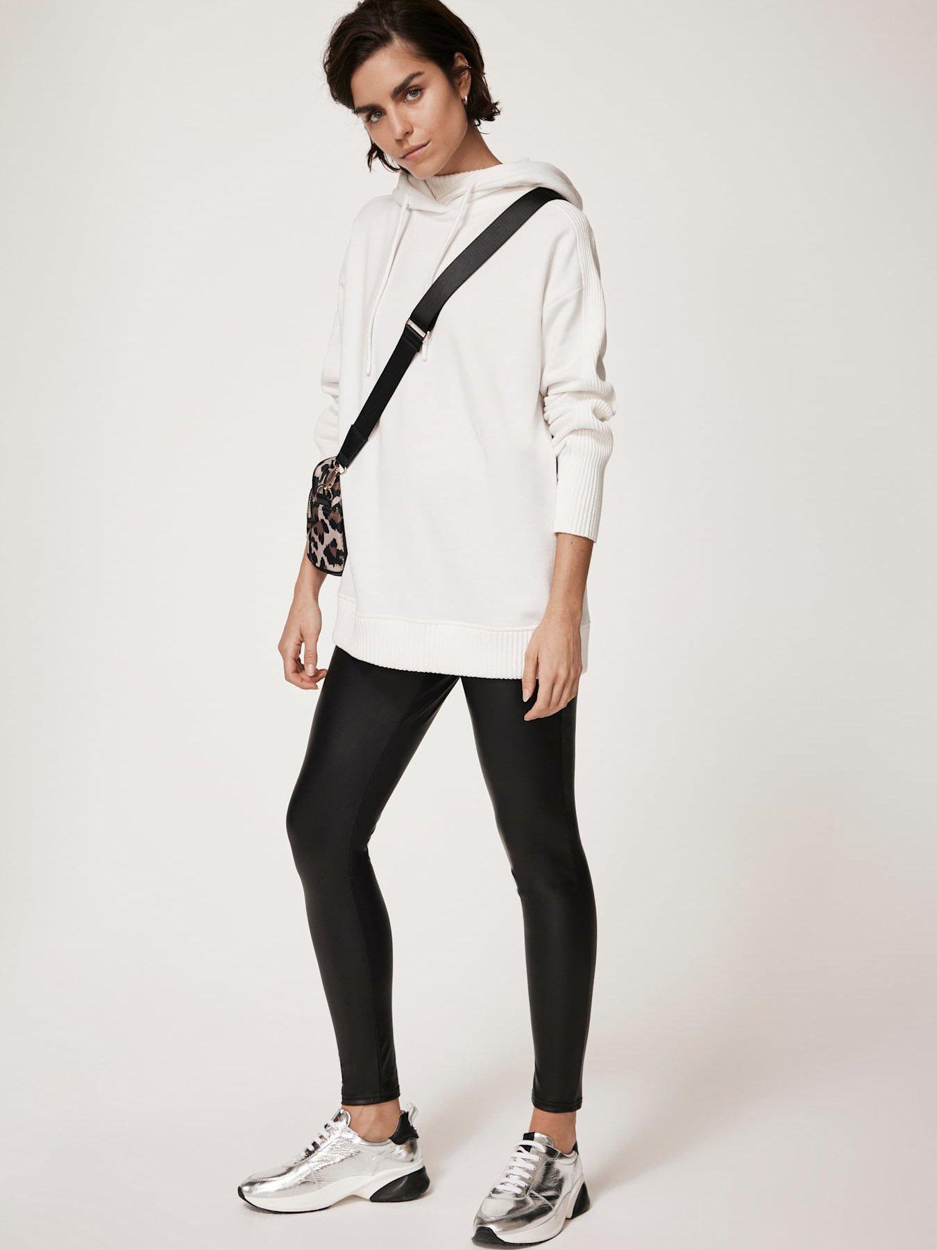  image of mint-velvet-leather-look-legging-black