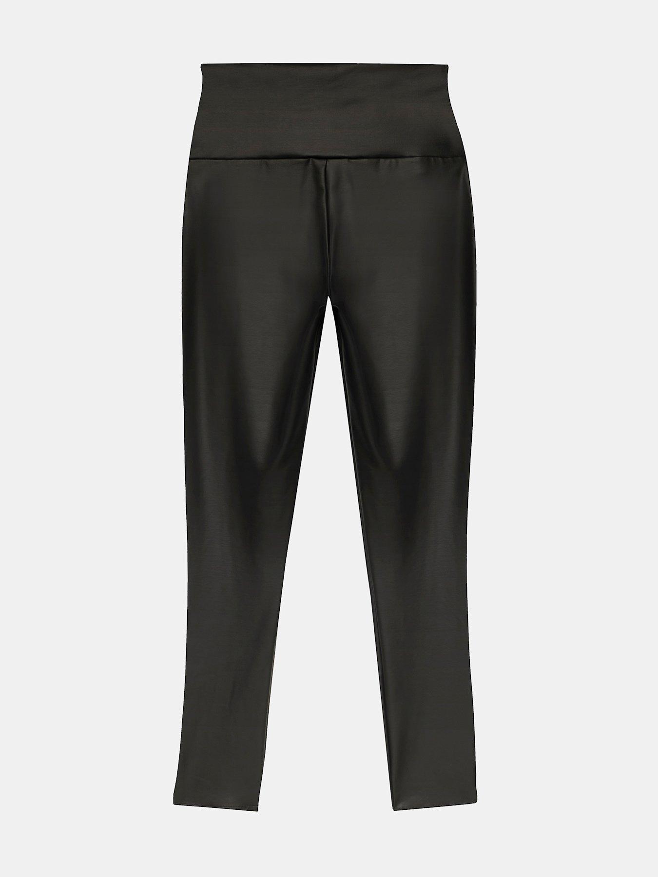  image of mint-velvet-leather-look-legging-black