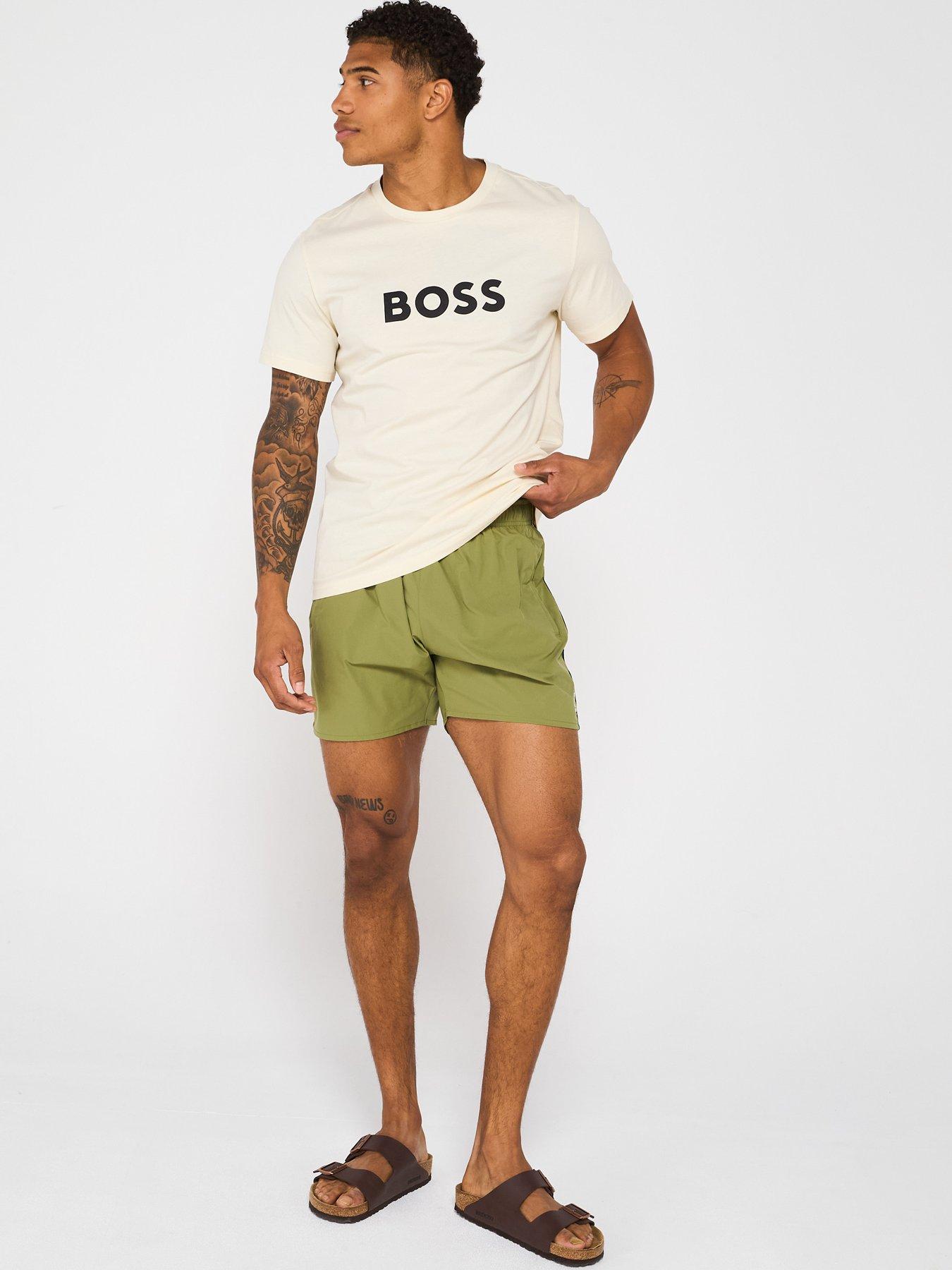  image of boss-chest-logo-crew-neck-t-shirt-white