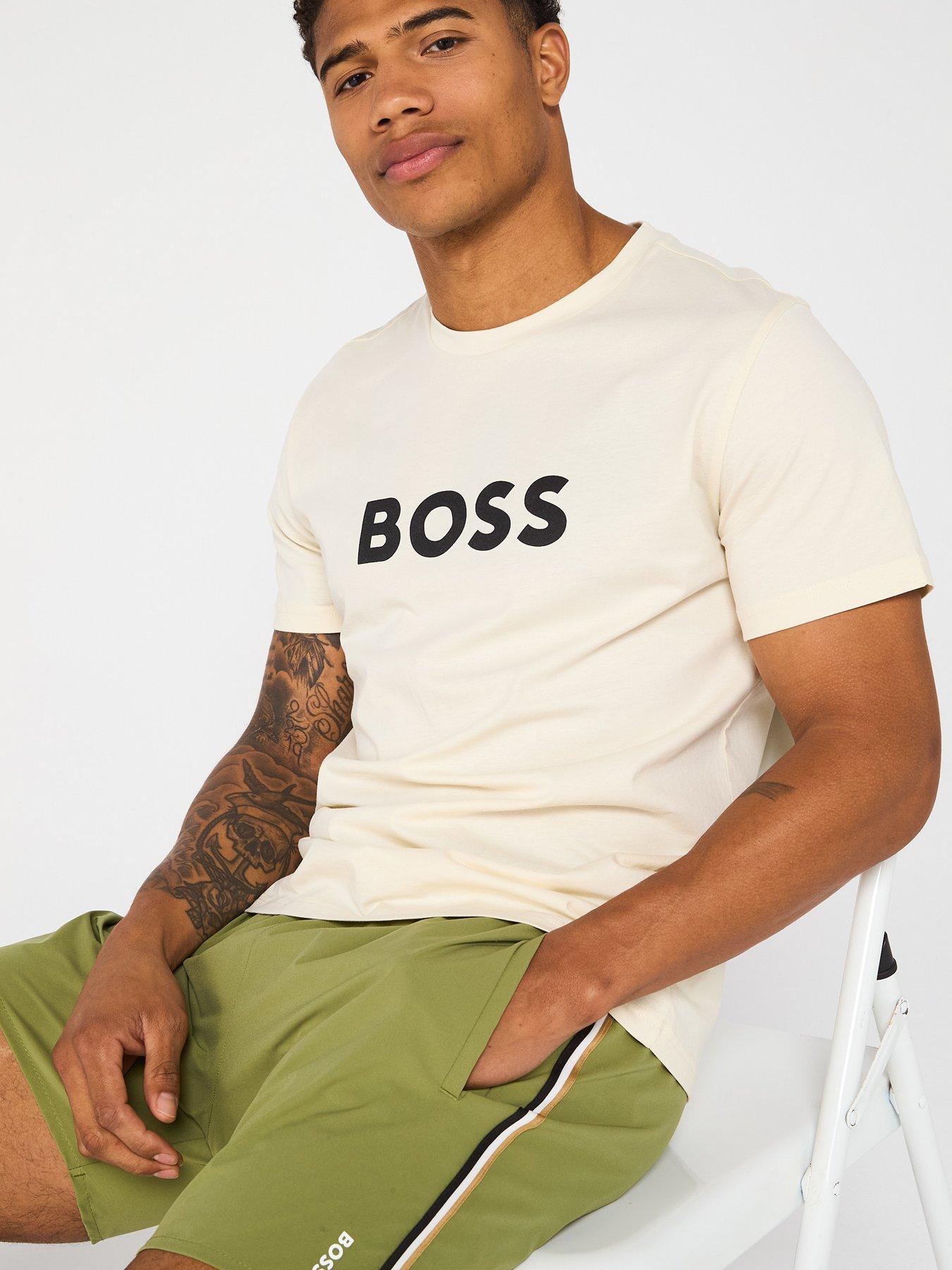  image of boss-chest-logo-crew-neck-t-shirt-white