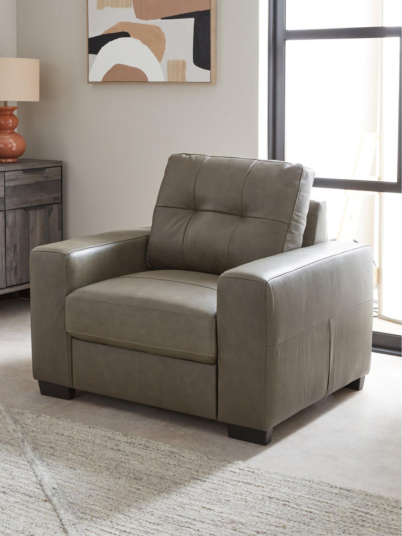 The Very Collection Miller Italian Leather Armchair - FSC® Certified