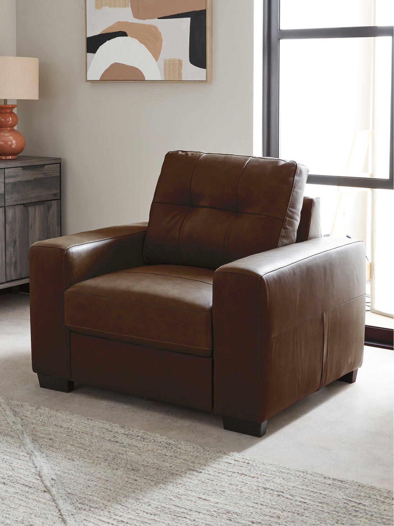The Very Collection Miller Italian Leather Armchair - FSC® Certified