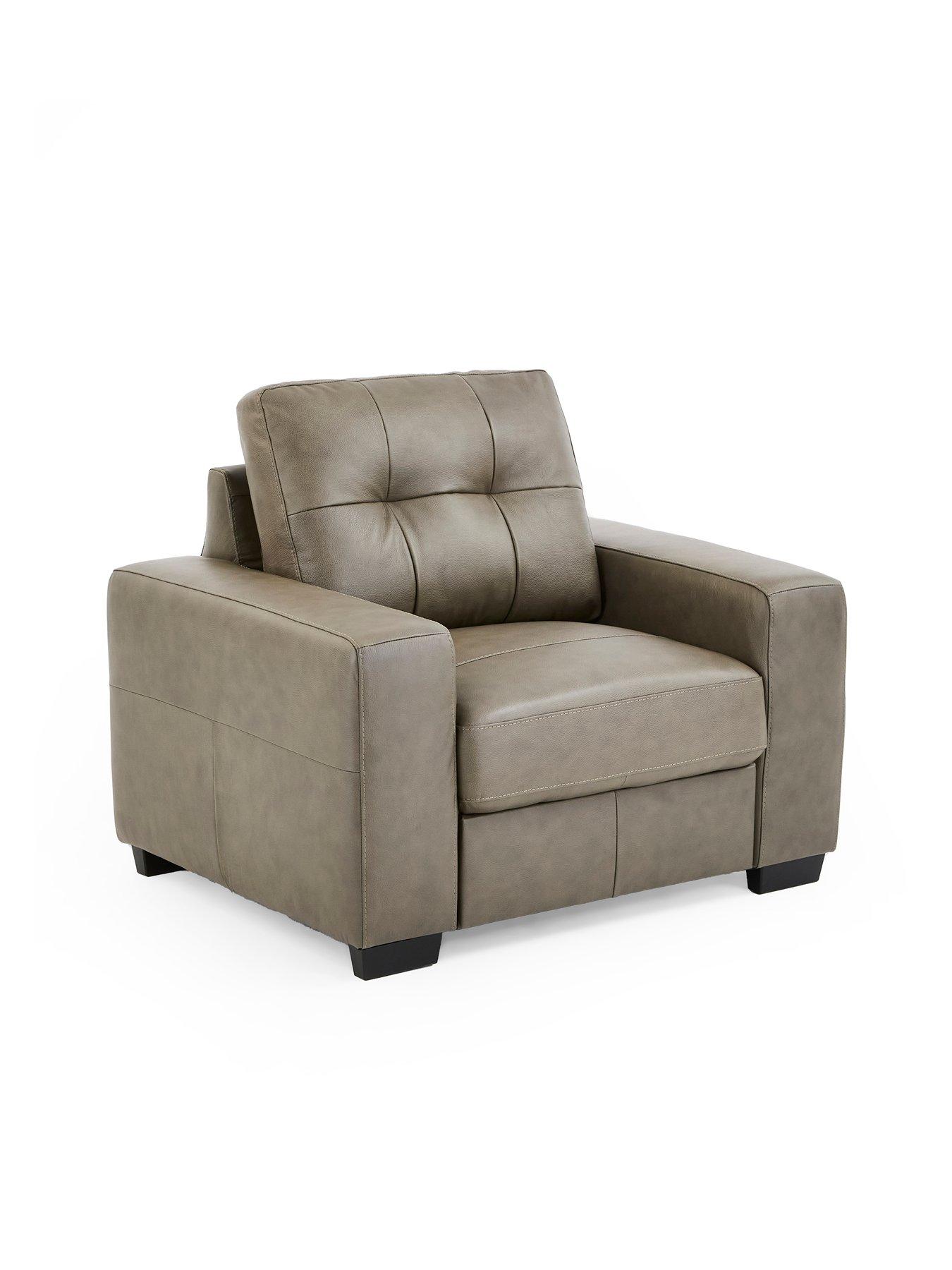 Image 3 of 7 of The Very Collection Miller Italian Leather Armchair - FSC&reg; Certified