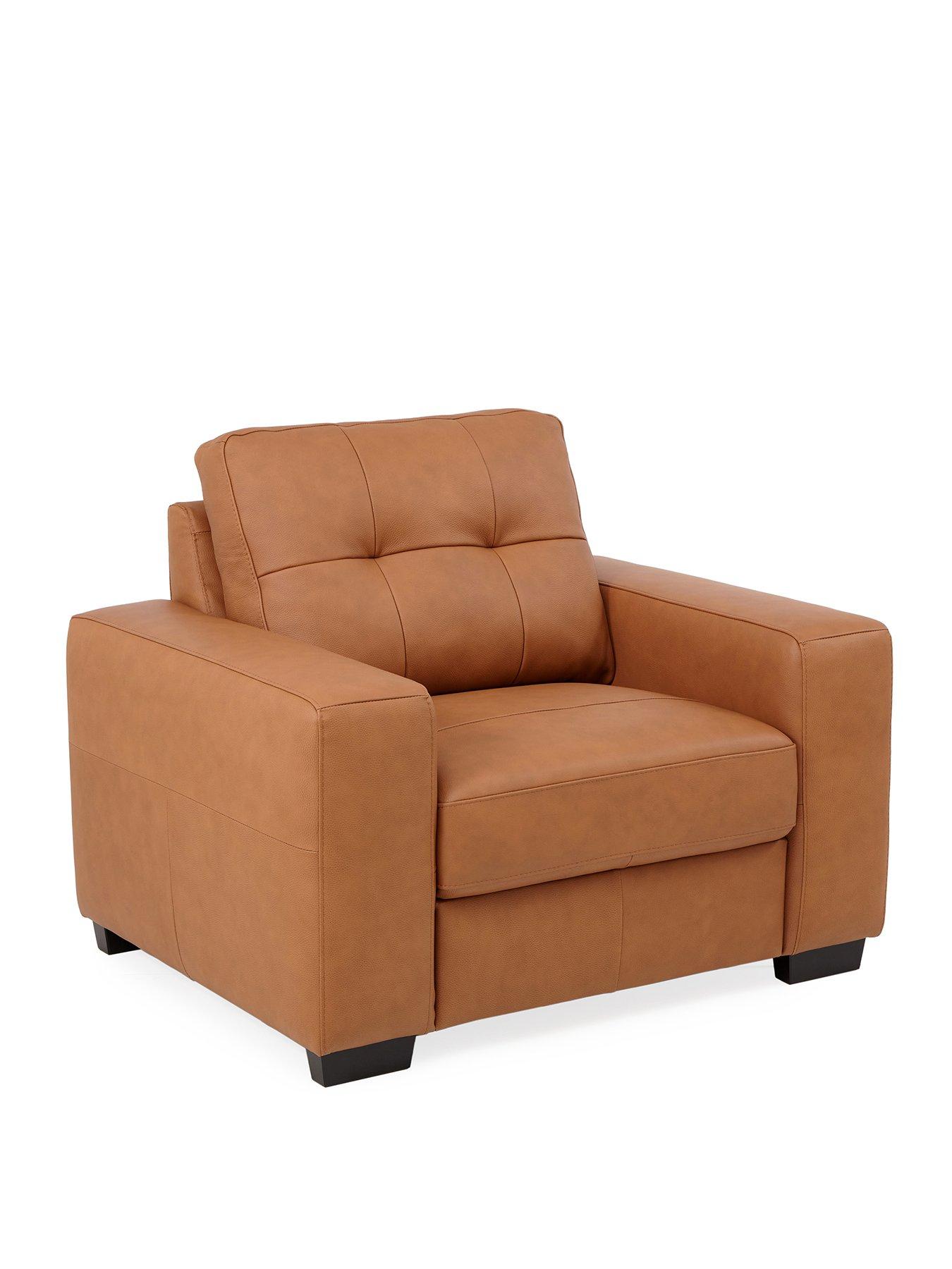 Image 3 of 7 of Very Home Standard Back Leather Armchair
