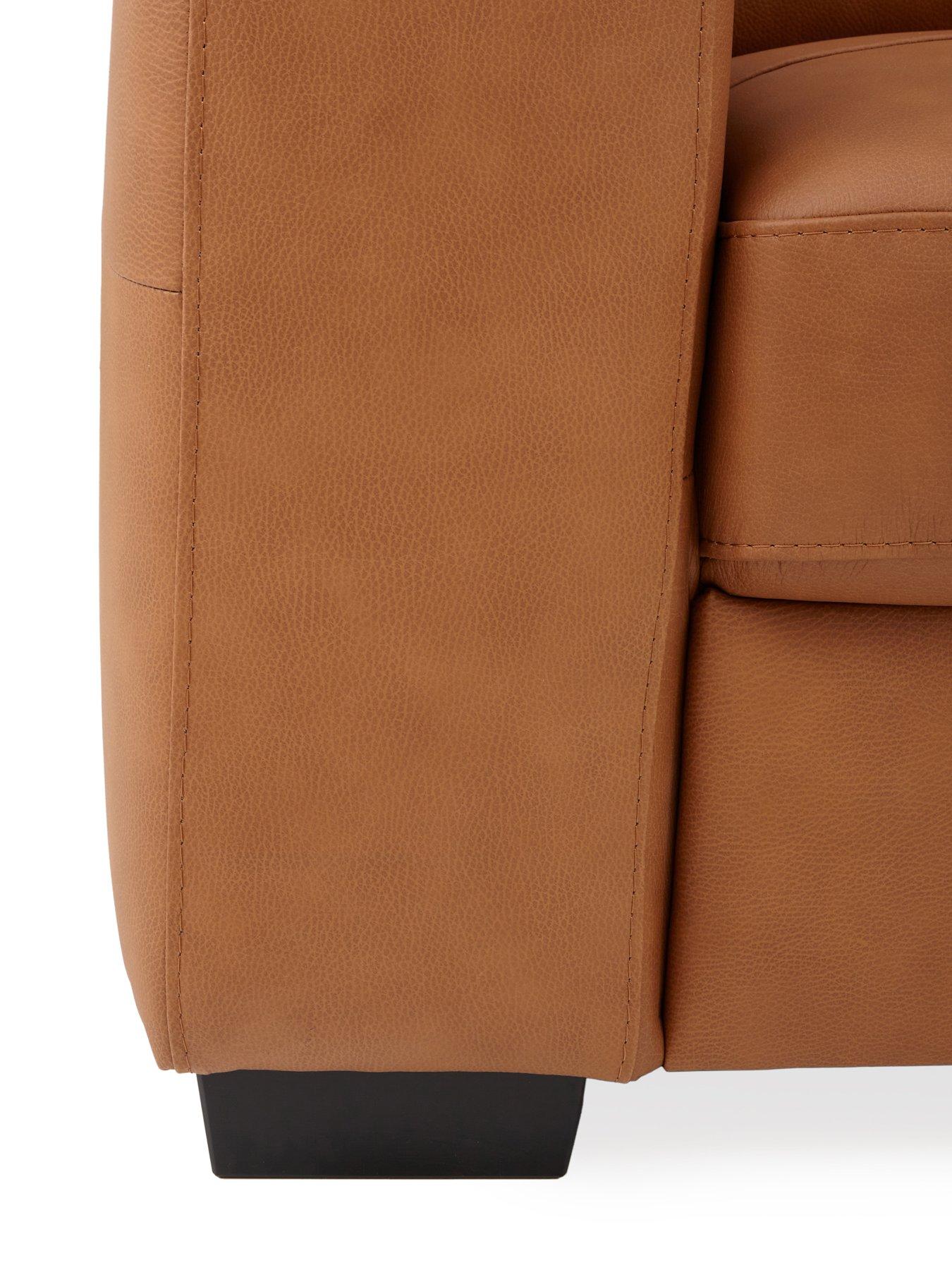 Image 6 of 7 of Very Home Standard Back Leather Armchair