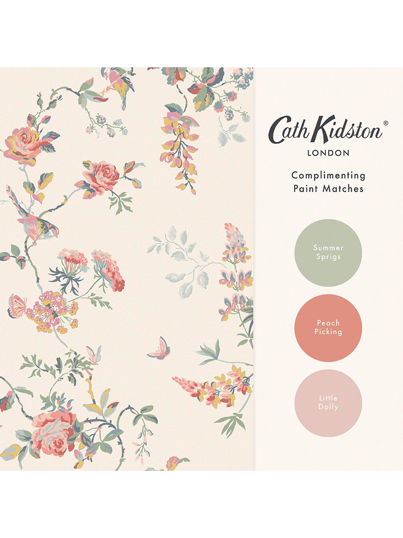  image of cath-kidston-birds-roses-spring-wallpaper