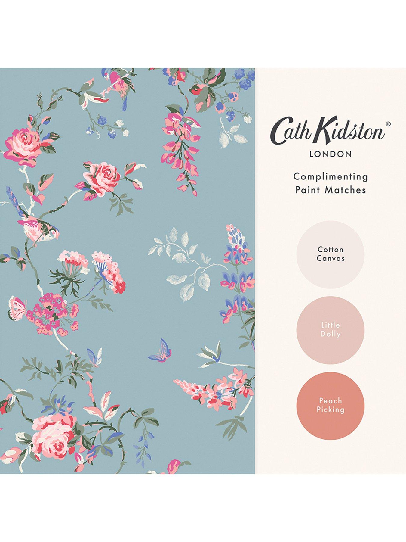  image of cath-kidston-birds-roses-summer-wallpaper