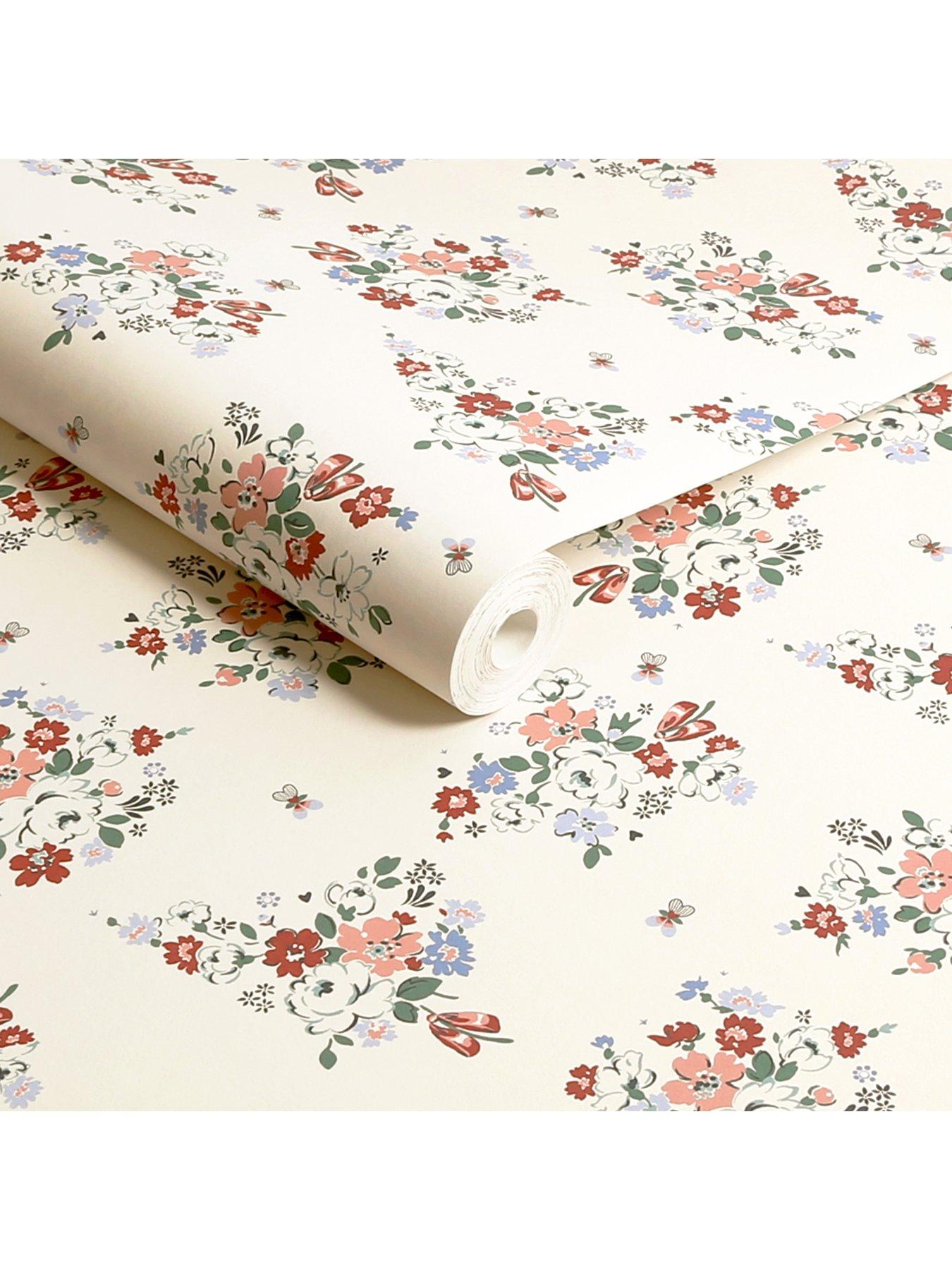  image of cath-kidston-clifton-floral-cream-wallpaper