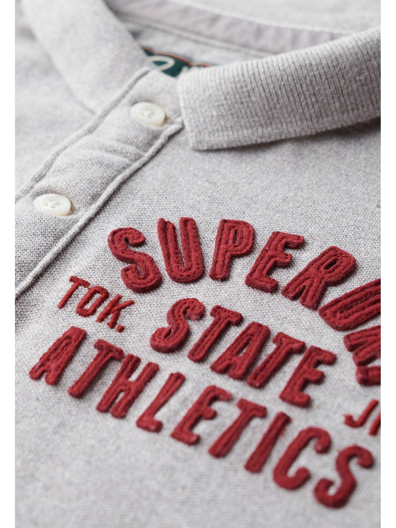  image of superdry-long-sleeve-vintage-athletic-logo-polo-shirt--light-grey