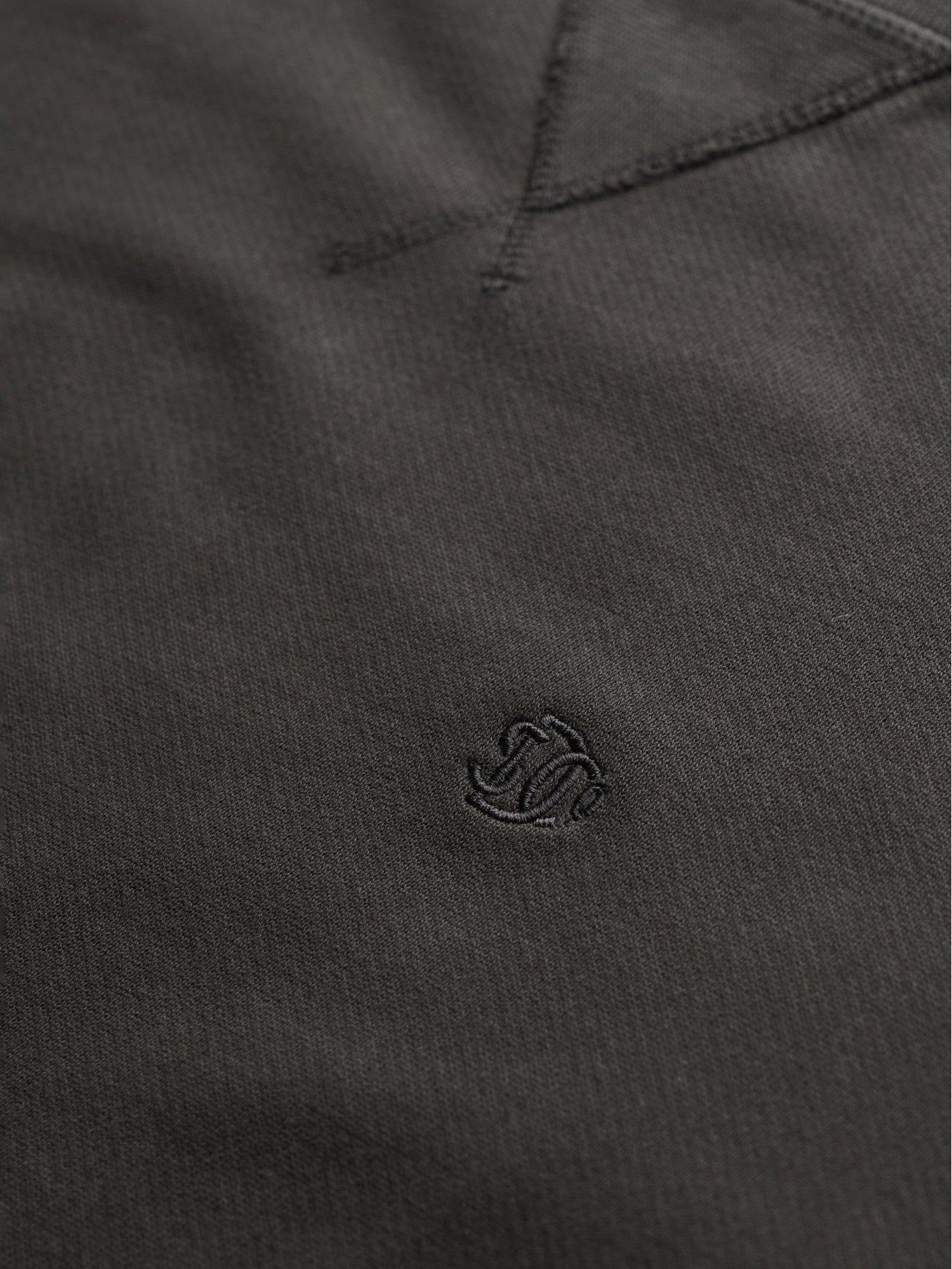  image of superdry-classic-essential-crew-sweat-top--black