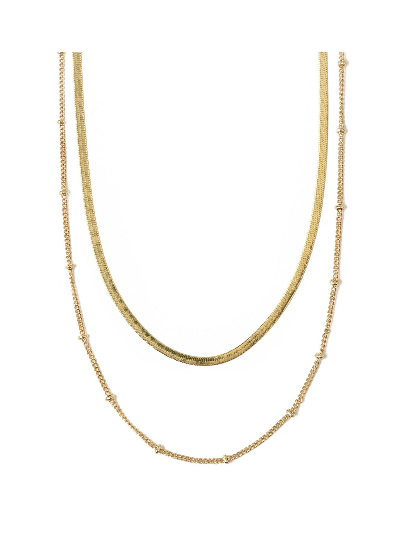 Orelia Satellite & Snake Layered Necklace