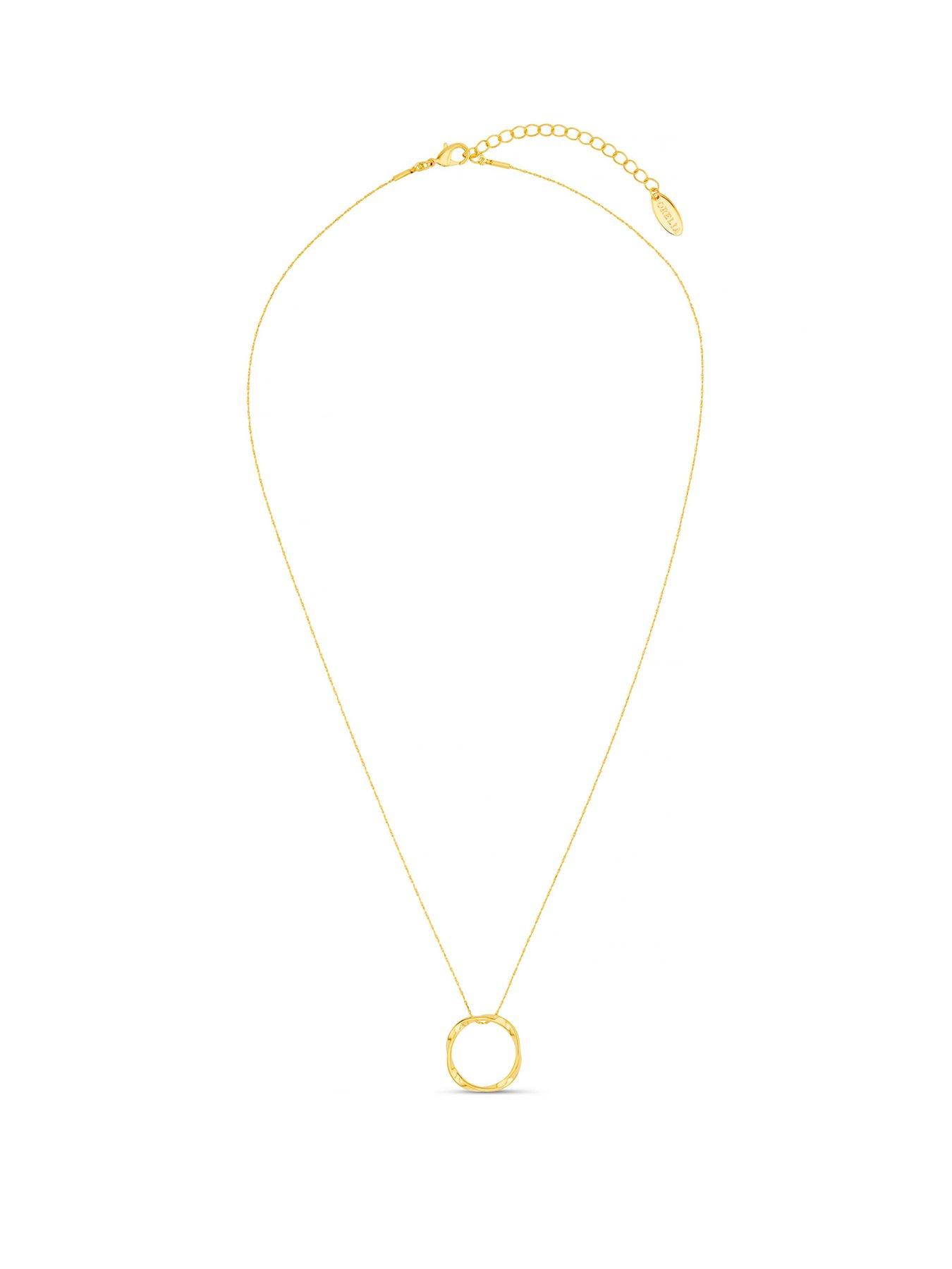  image of orelia-open-circle-mid-length-necklace