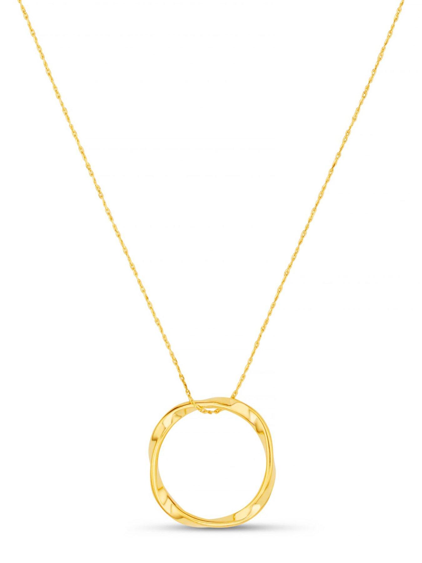  image of orelia-open-circle-mid-length-necklace