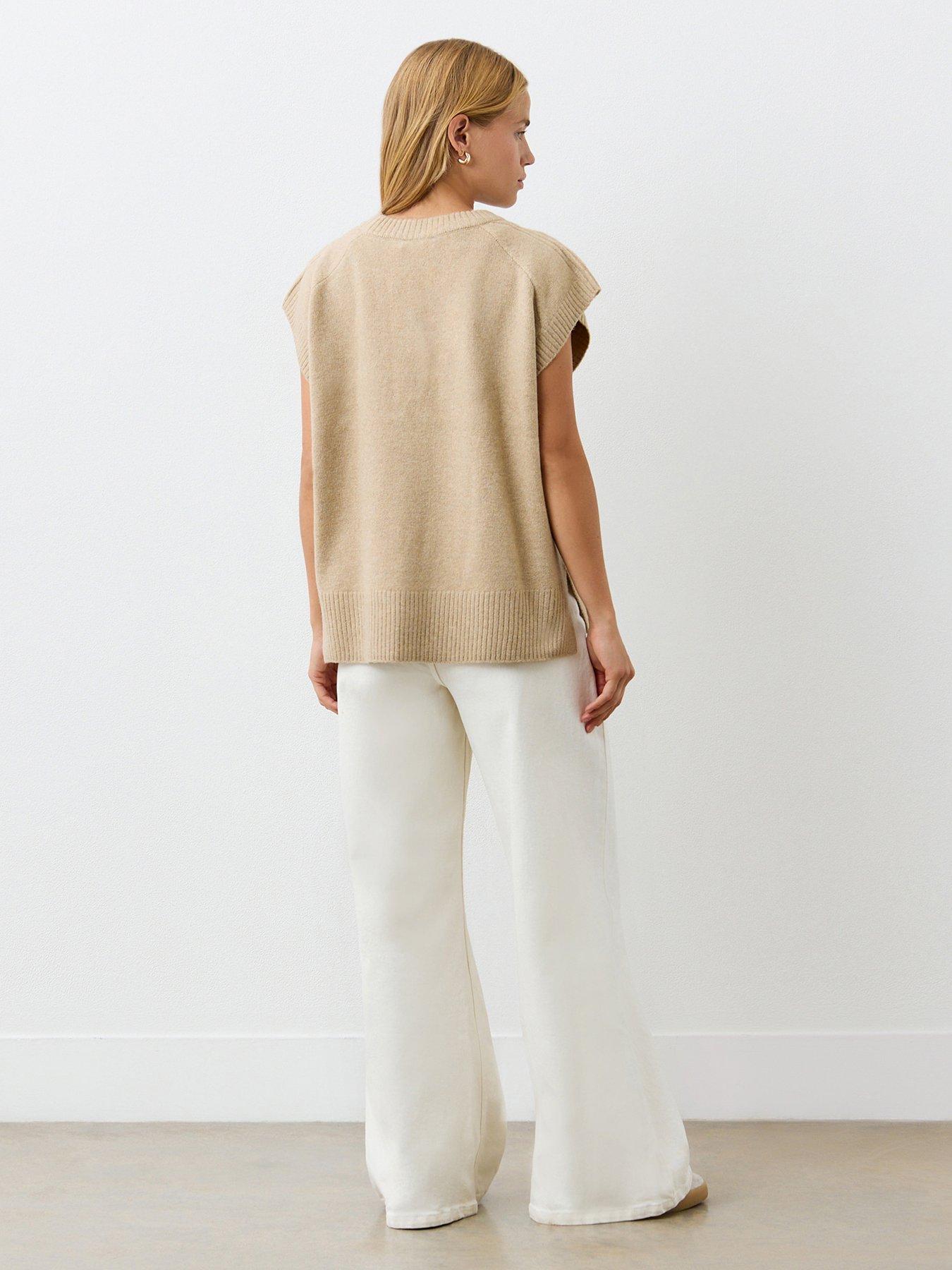 Image 2 of 4 of Finery Ava Knitted Vest - Beige