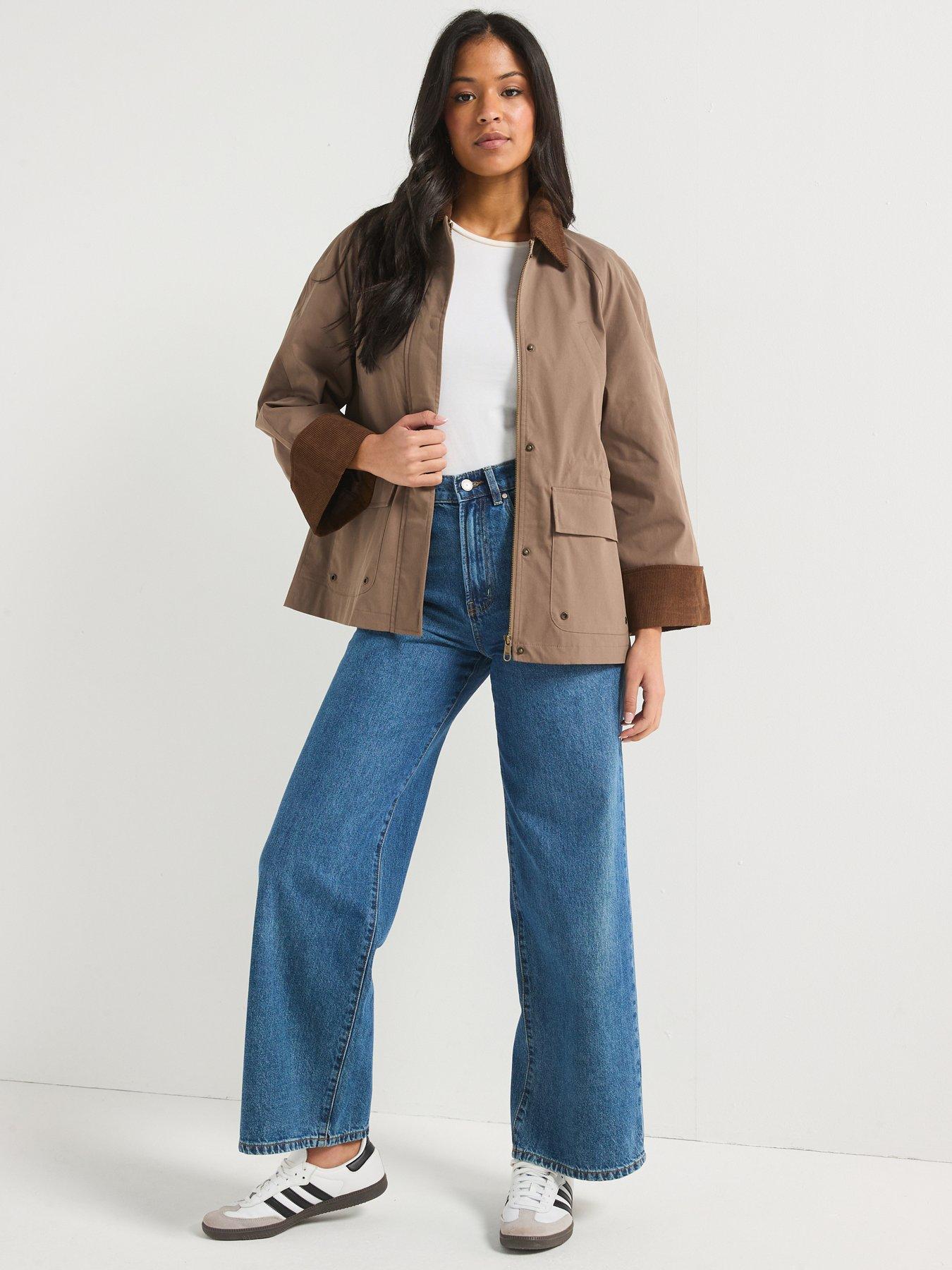  image of only-orchid-spring-collared-jacket-brown