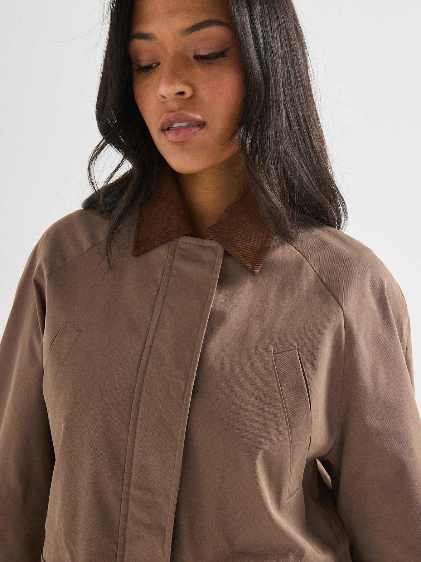  image of only-orchid-spring-collared-jacket-brown