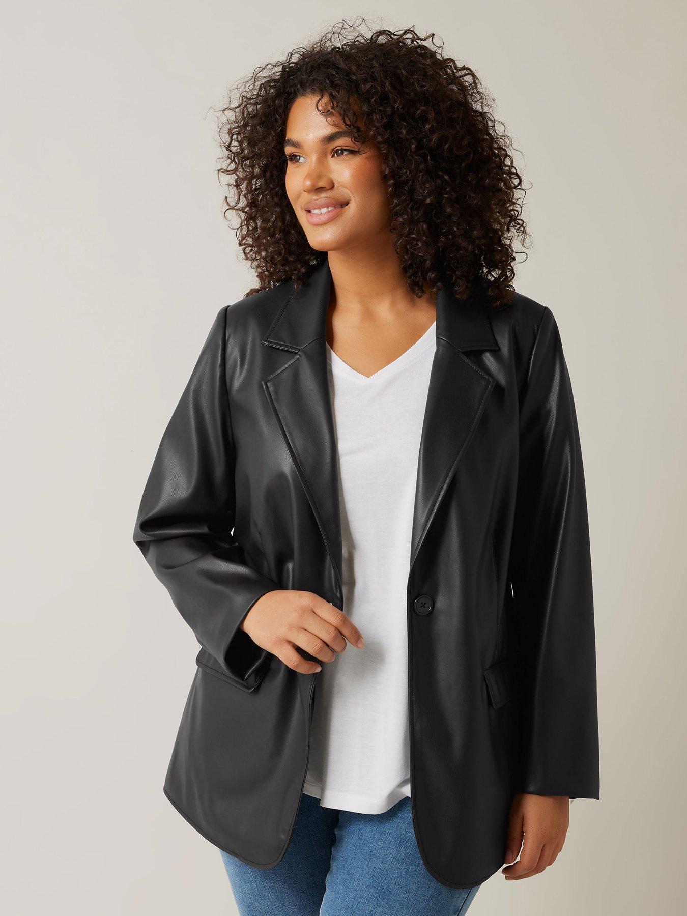 undefined Pu Blazer - Black