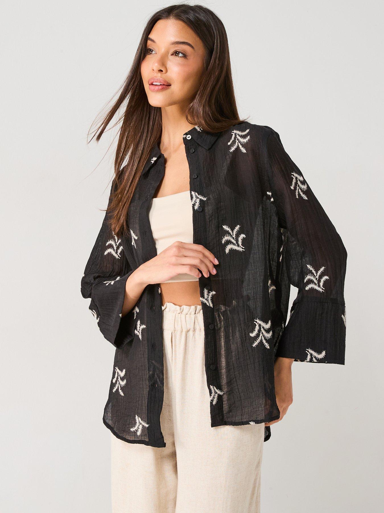 jdy-semi-sheer-embroidered-shirt-black