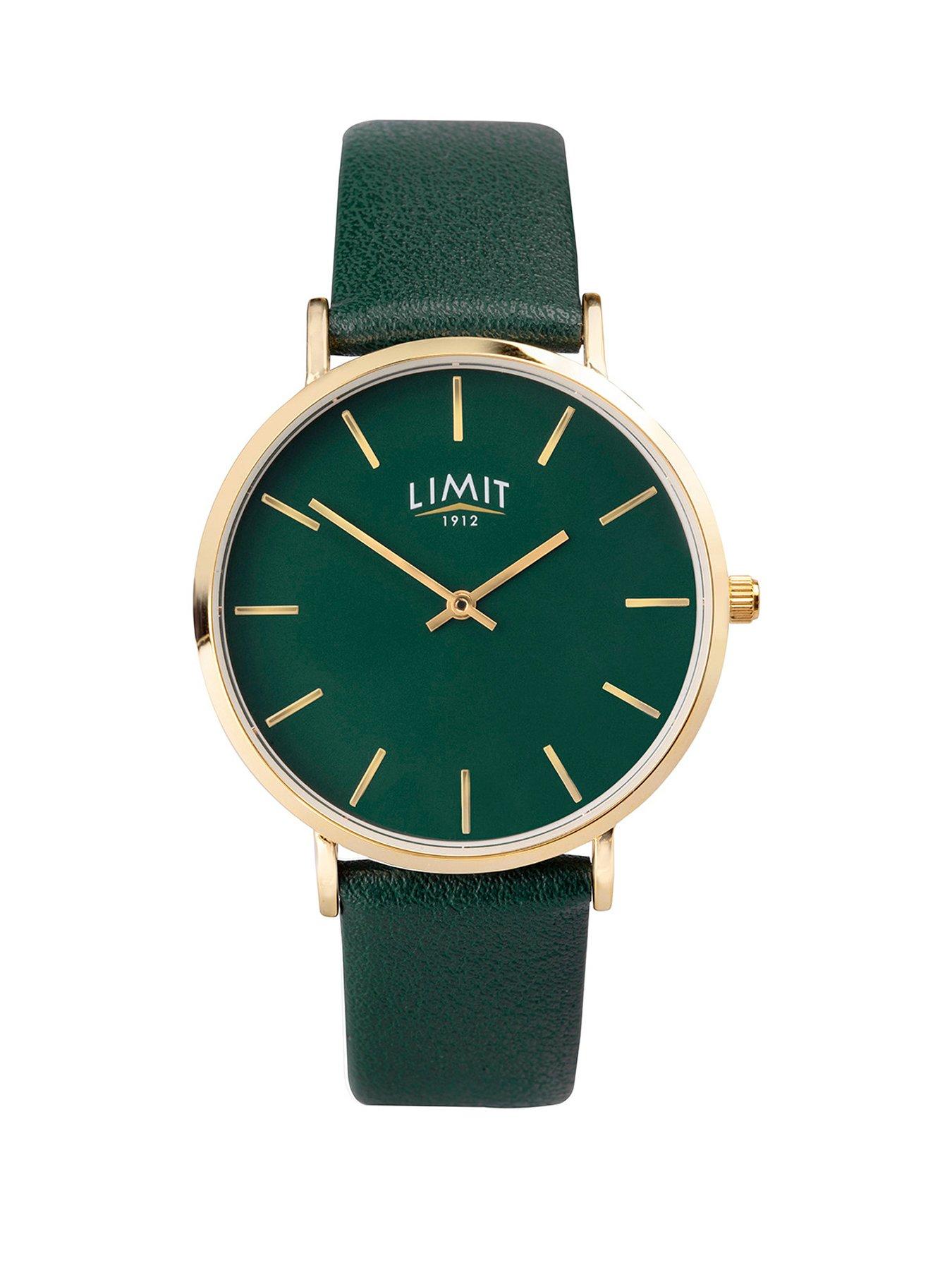  image of limit-womens-green-polyurethane-strap-with-green-dial-analogue-watch
