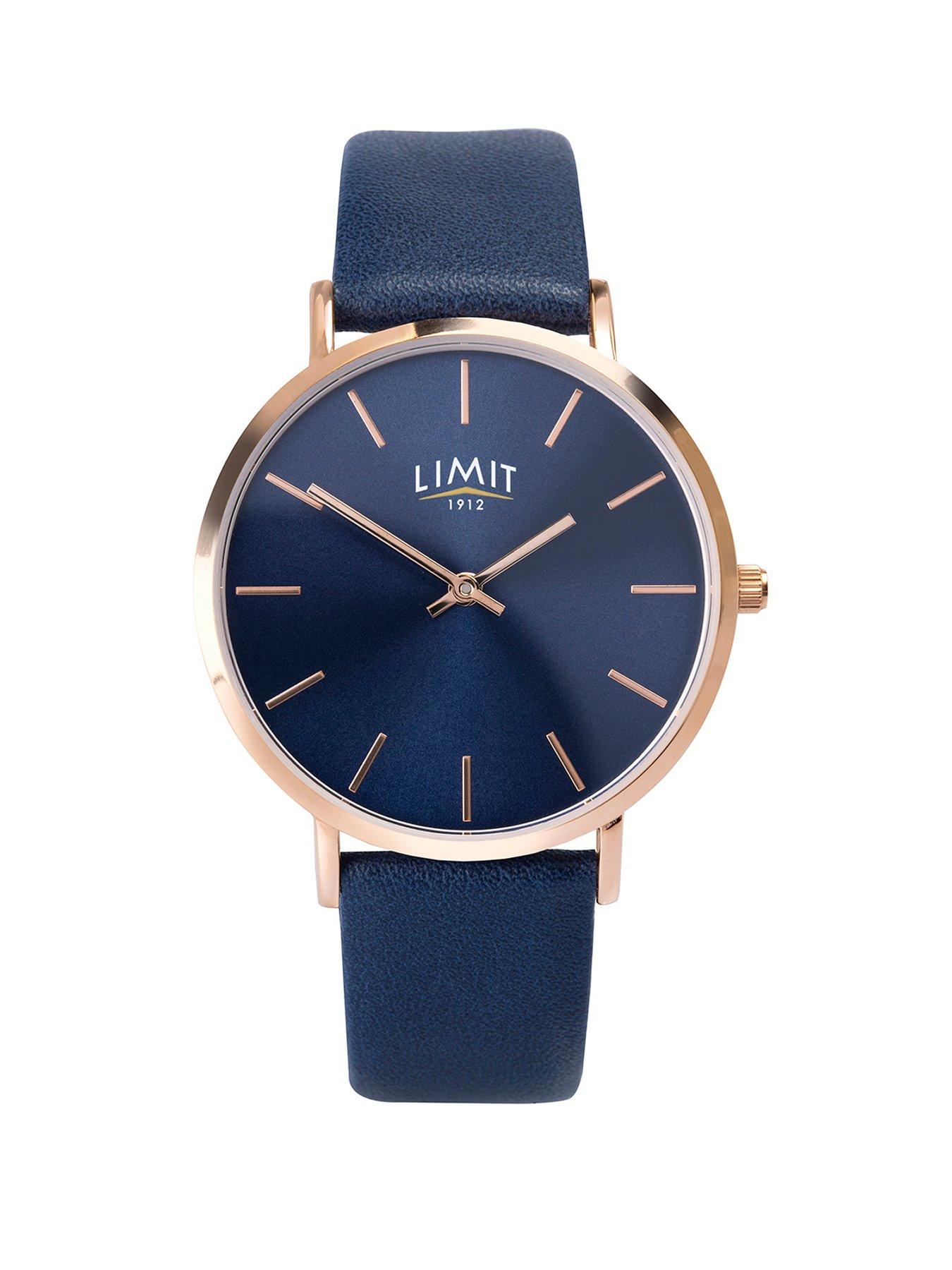 Limit Womens Blue Polyurethane Strap with Blue Dial Analogue Watch