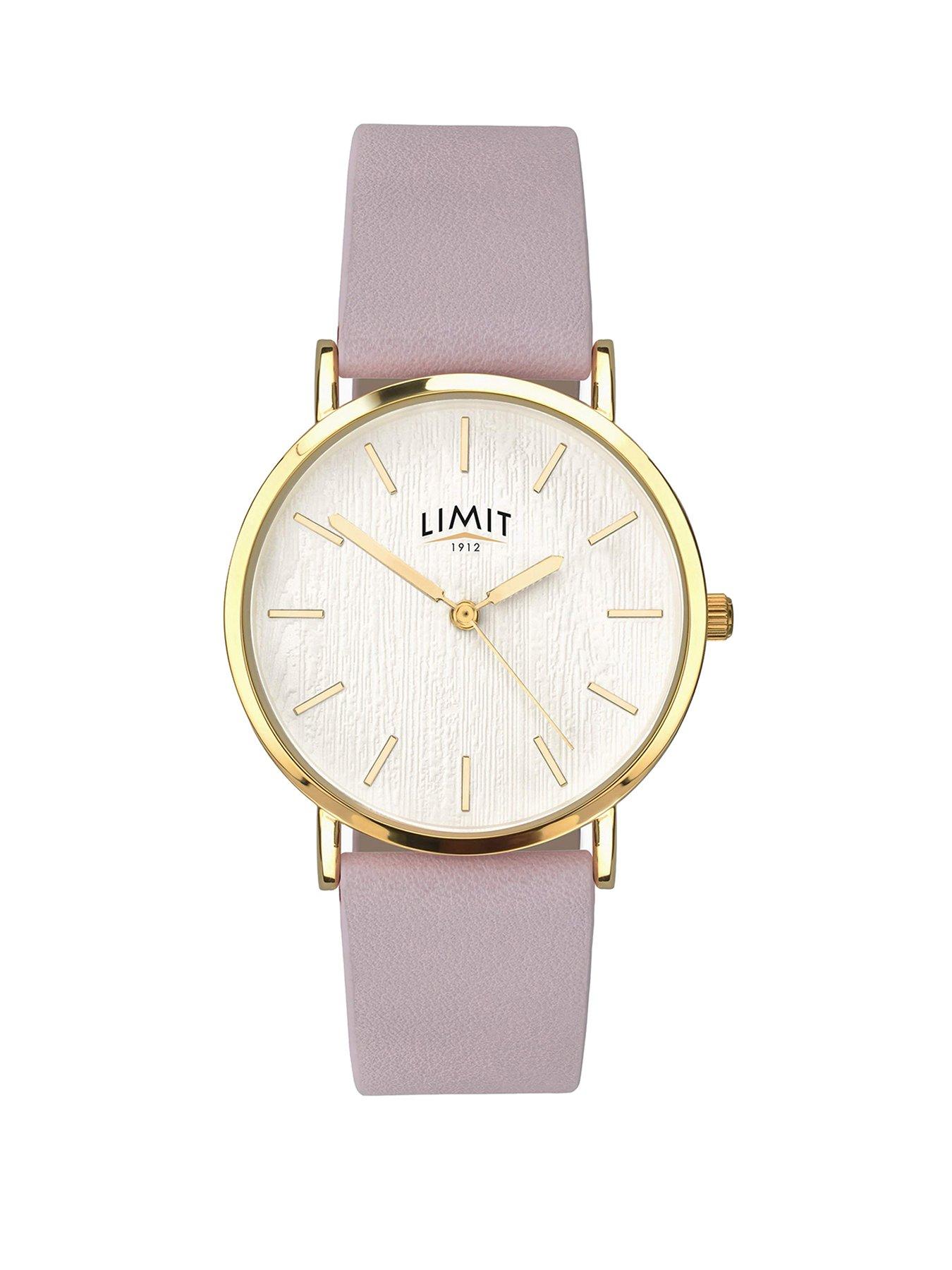 Limit Womens Fashion Purple Polyurethane Strap with Silver White Dial Analogue Watch