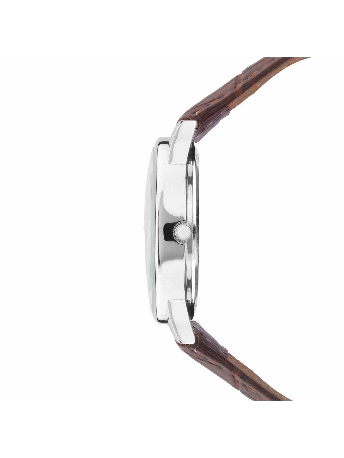  image of limit-mens-modern-brown-polyurethane-strap-with-blue-dial-analogue-watch