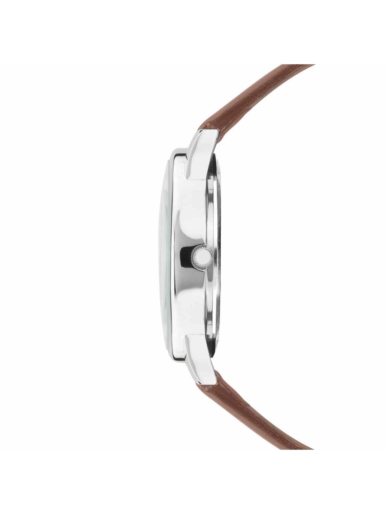  image of limit-mens-modern-tan-polyurethane-strap-with-blue-dial-analogue-watch