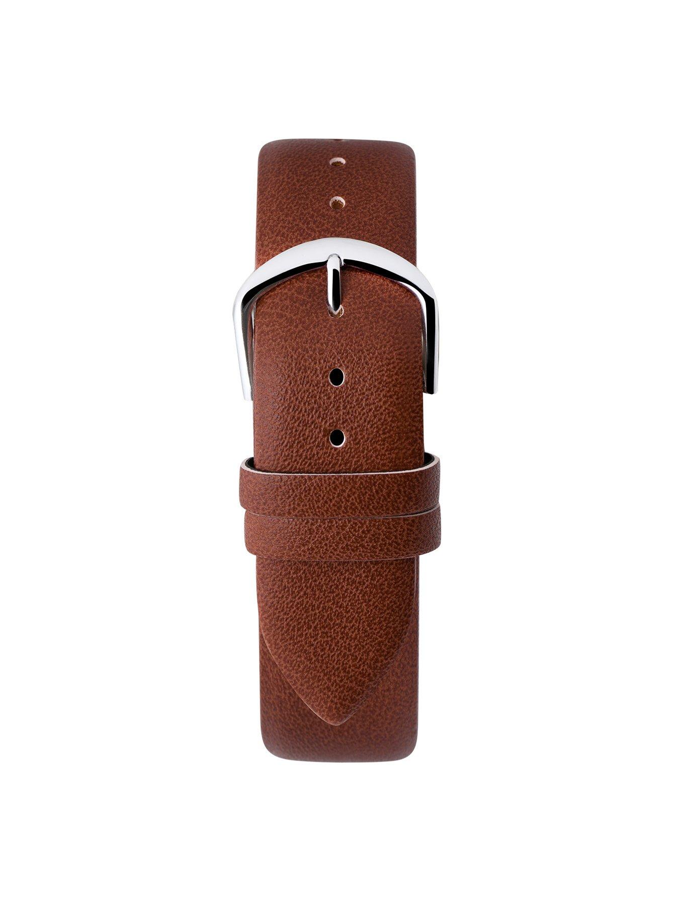  image of limit-mens-modern-tan-polyurethane-strap-with-blue-dial-analogue-watch