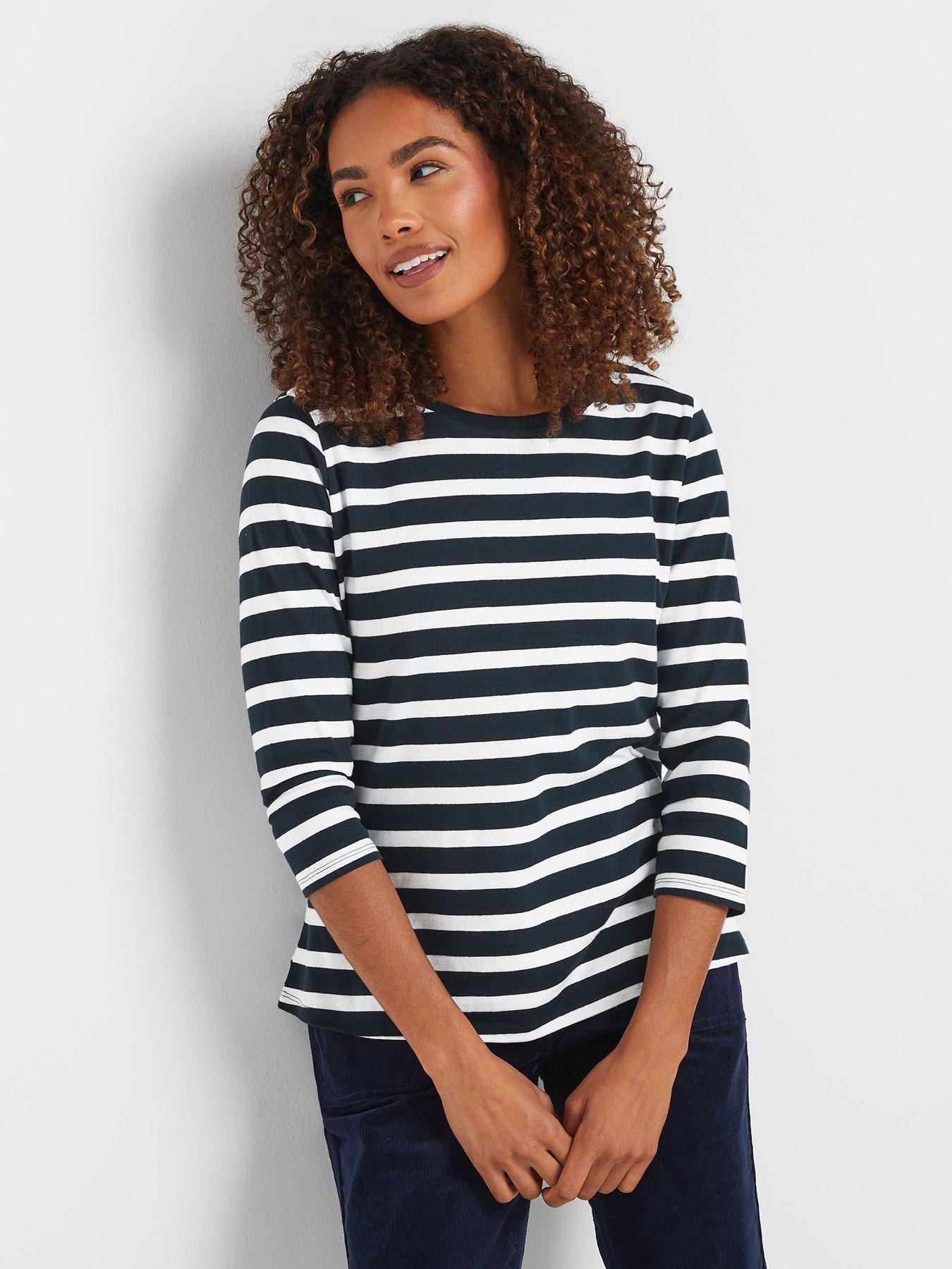 mco-34-sleeve-crew-neck-top-blue