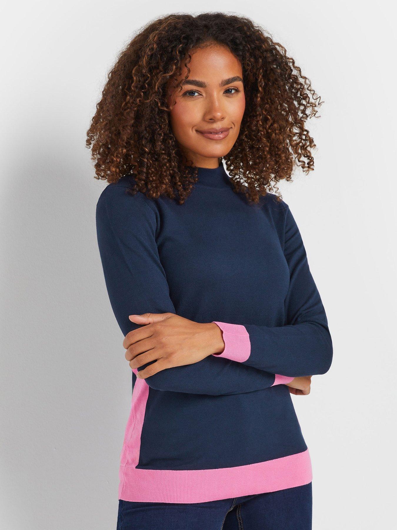 undefined Colourblock Jumper - Blue